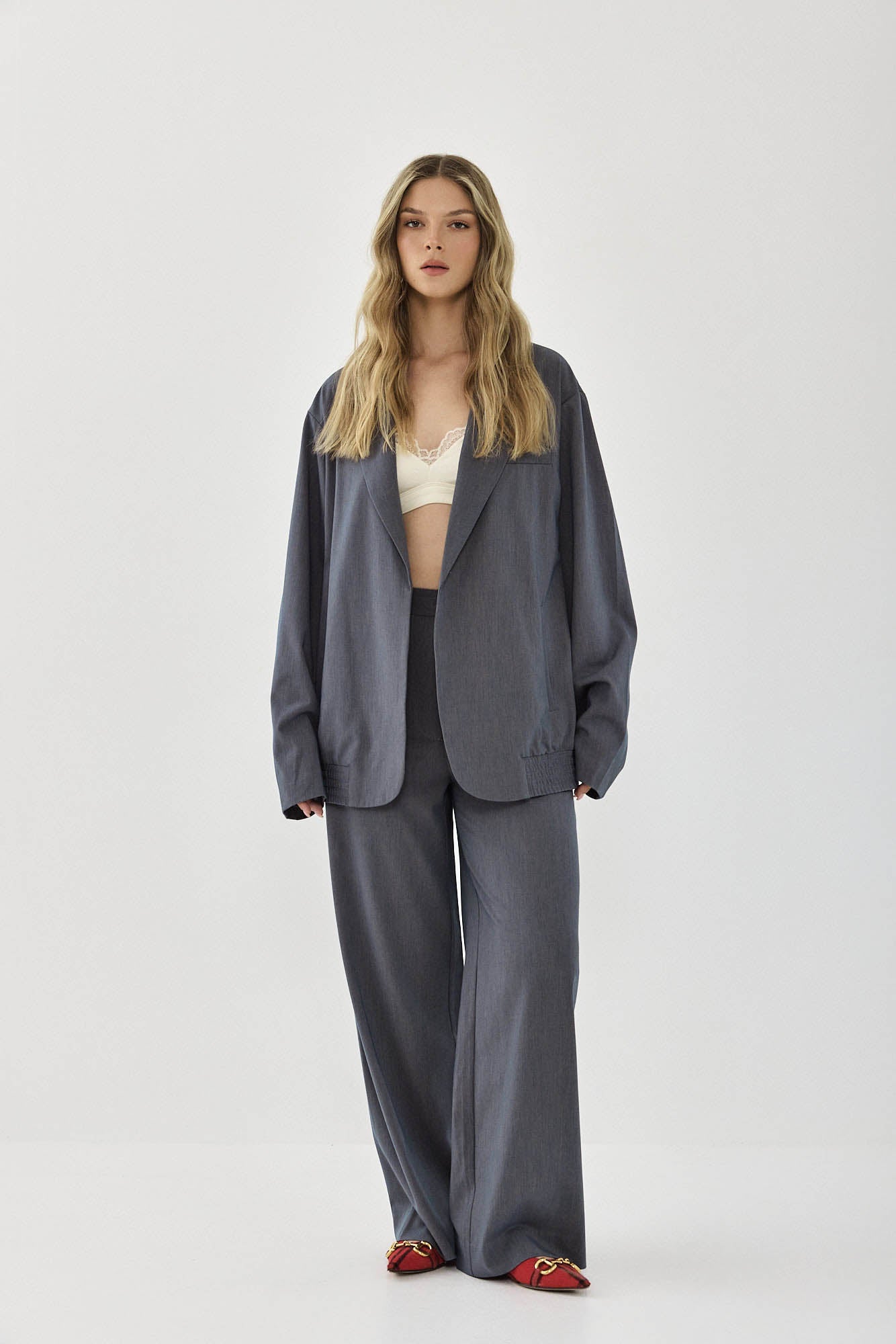 CHEN PANTS SMOKED BLUE