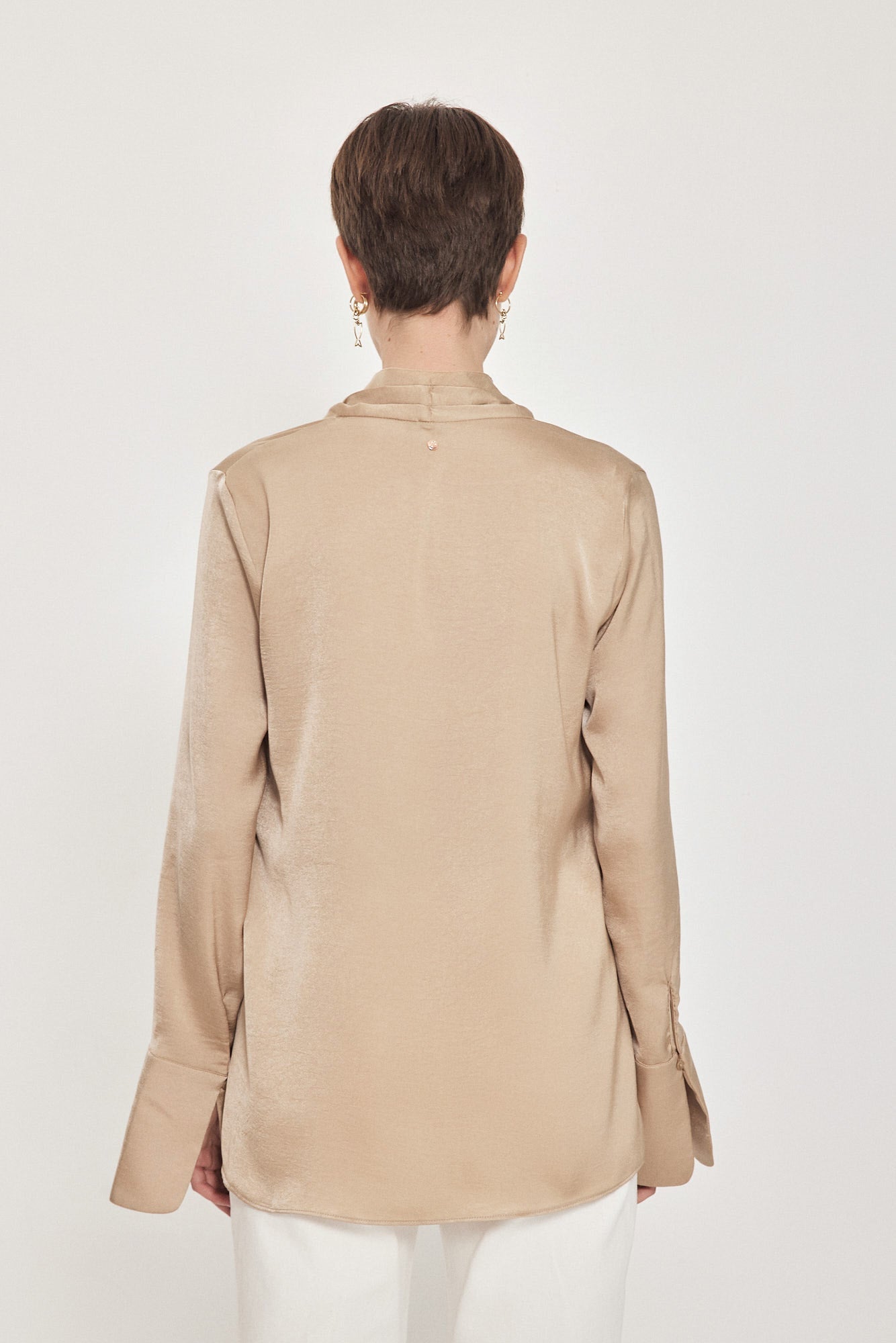 MILEY BUTTON SHIRT CHAMPAGNE