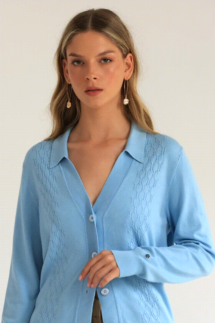 LENNY CARDIGAN LIGHT BLUE