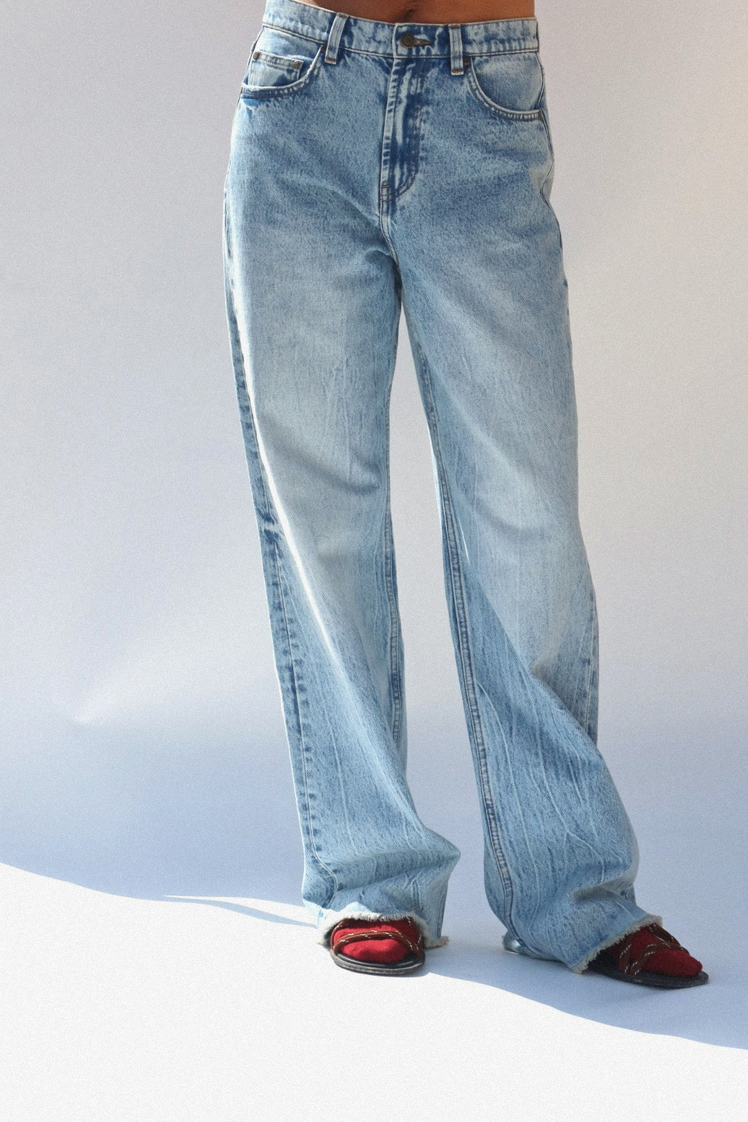 NO.60 WIDE LEG JEANS LIGHT BLUE