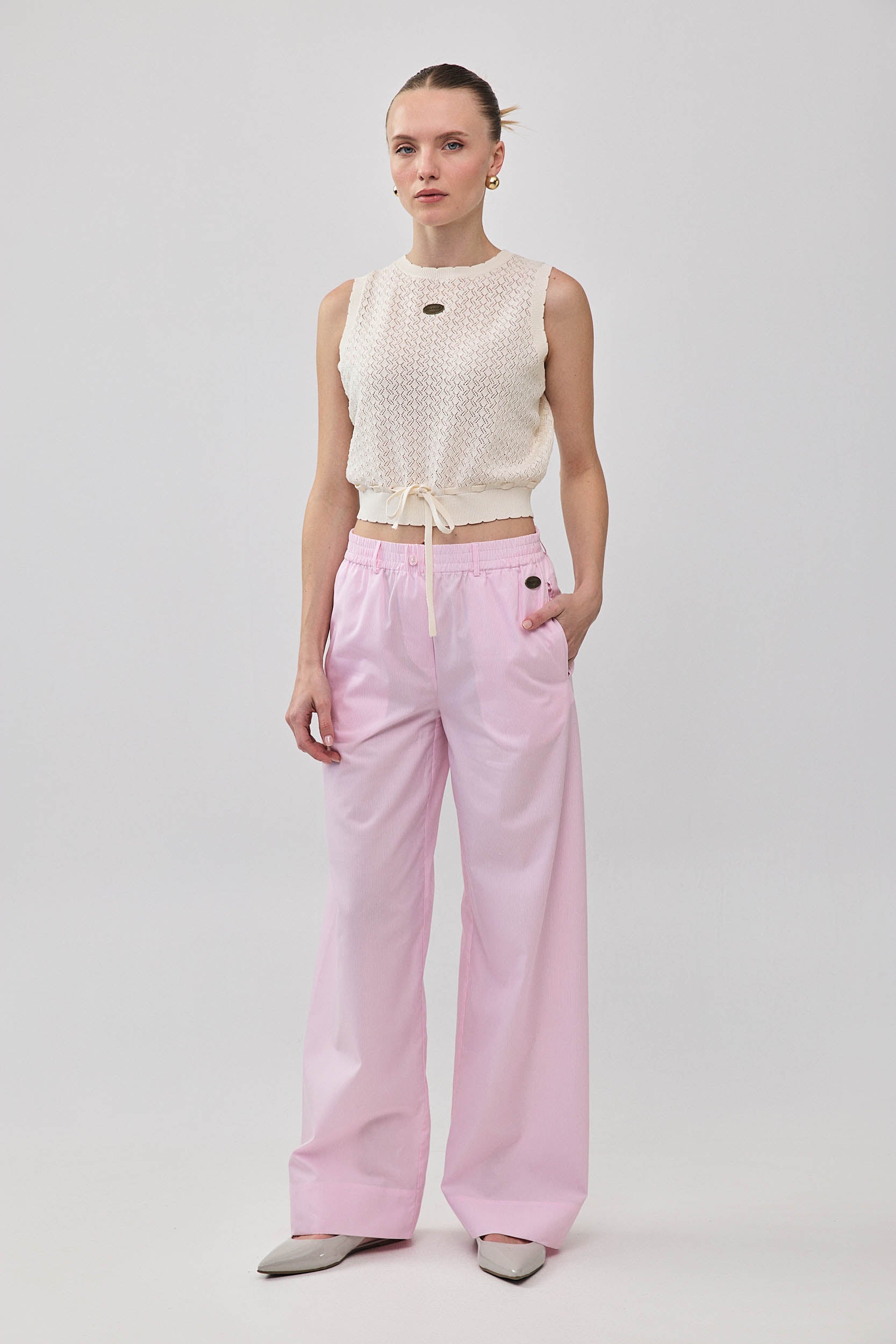 ROBERTA PANTS STRIPE PINK