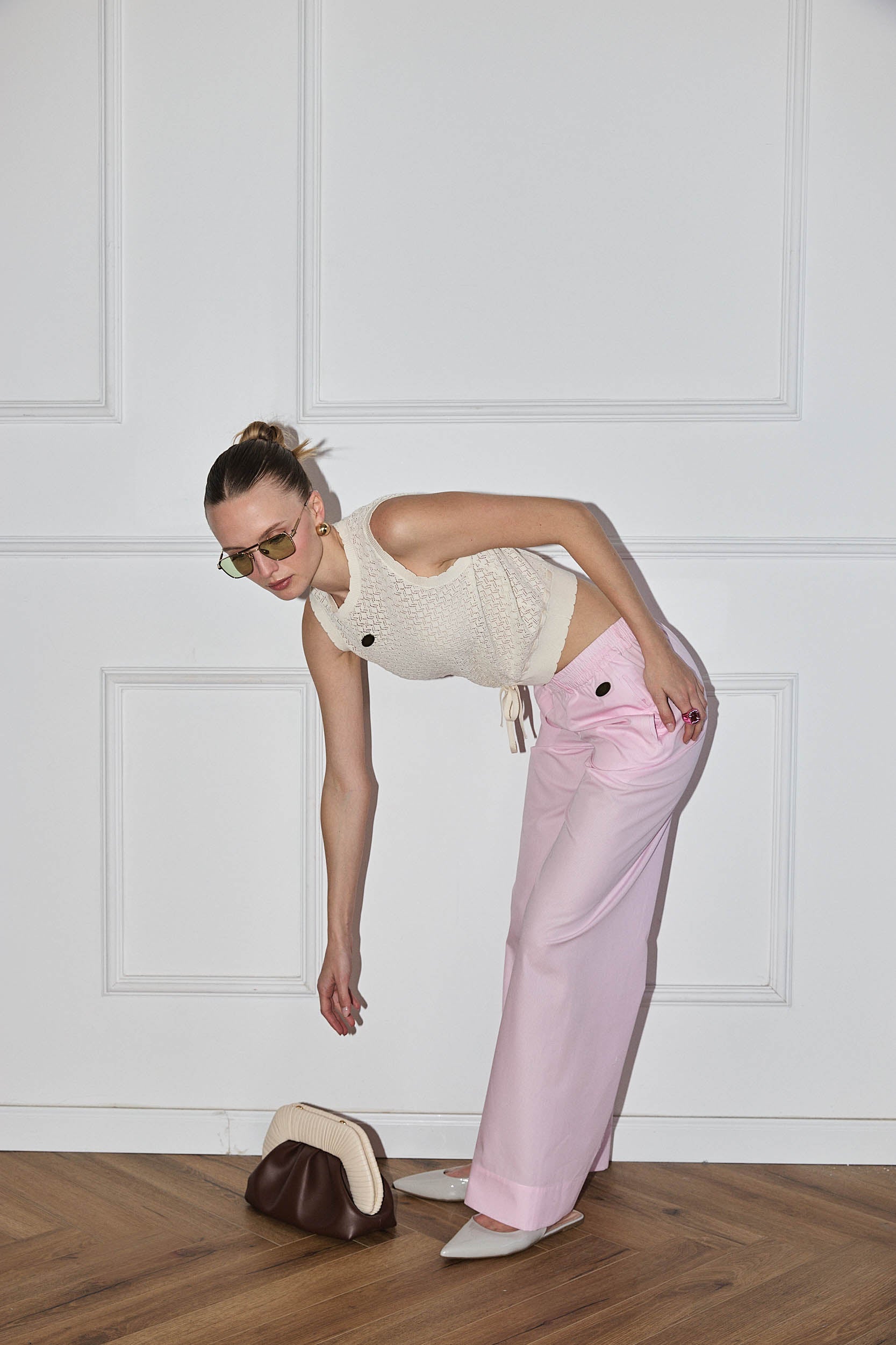 ROBERTA PANTS STRIPE PINK
