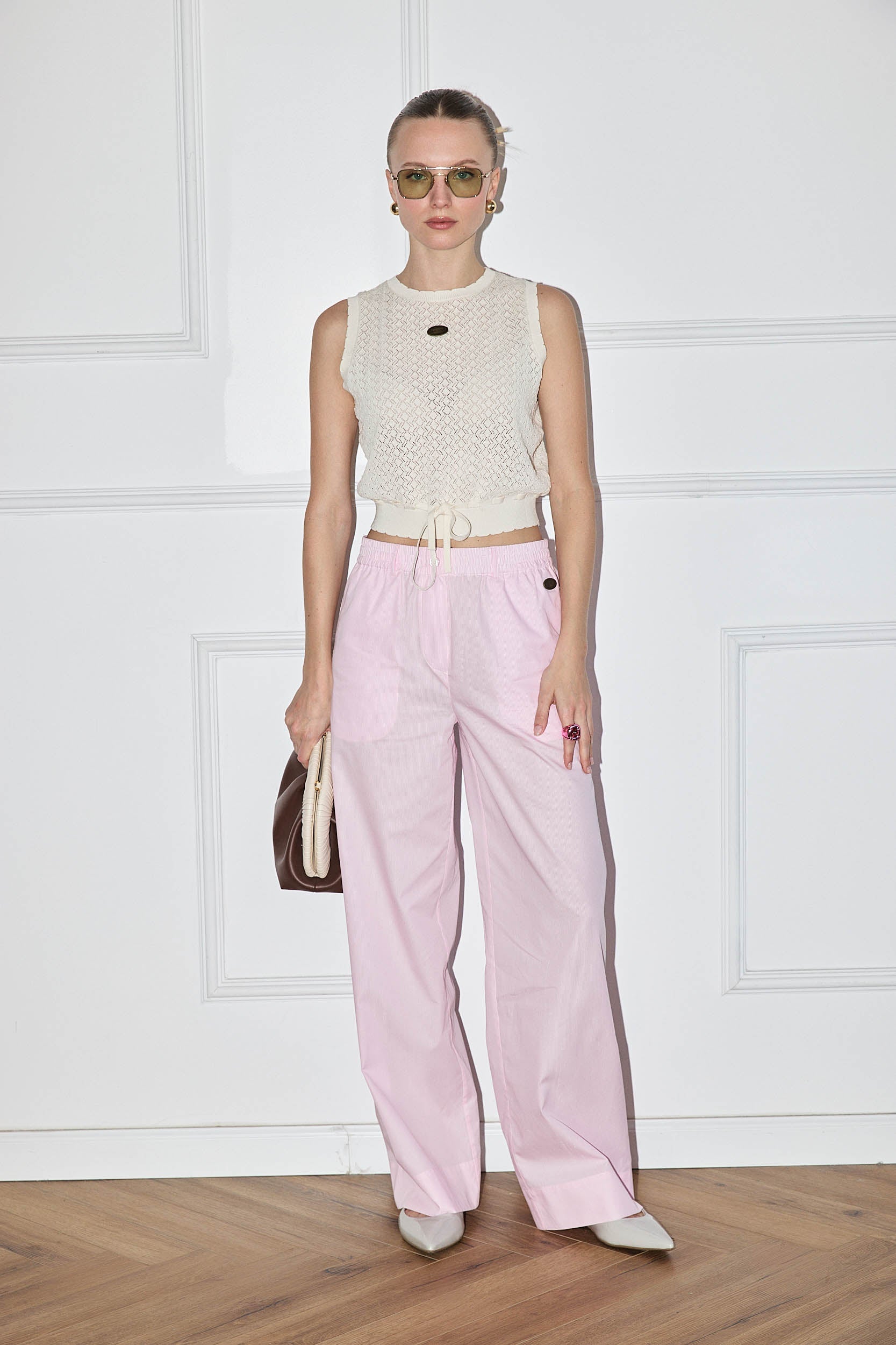 ROBERTA PANTS STRIPE PINK
