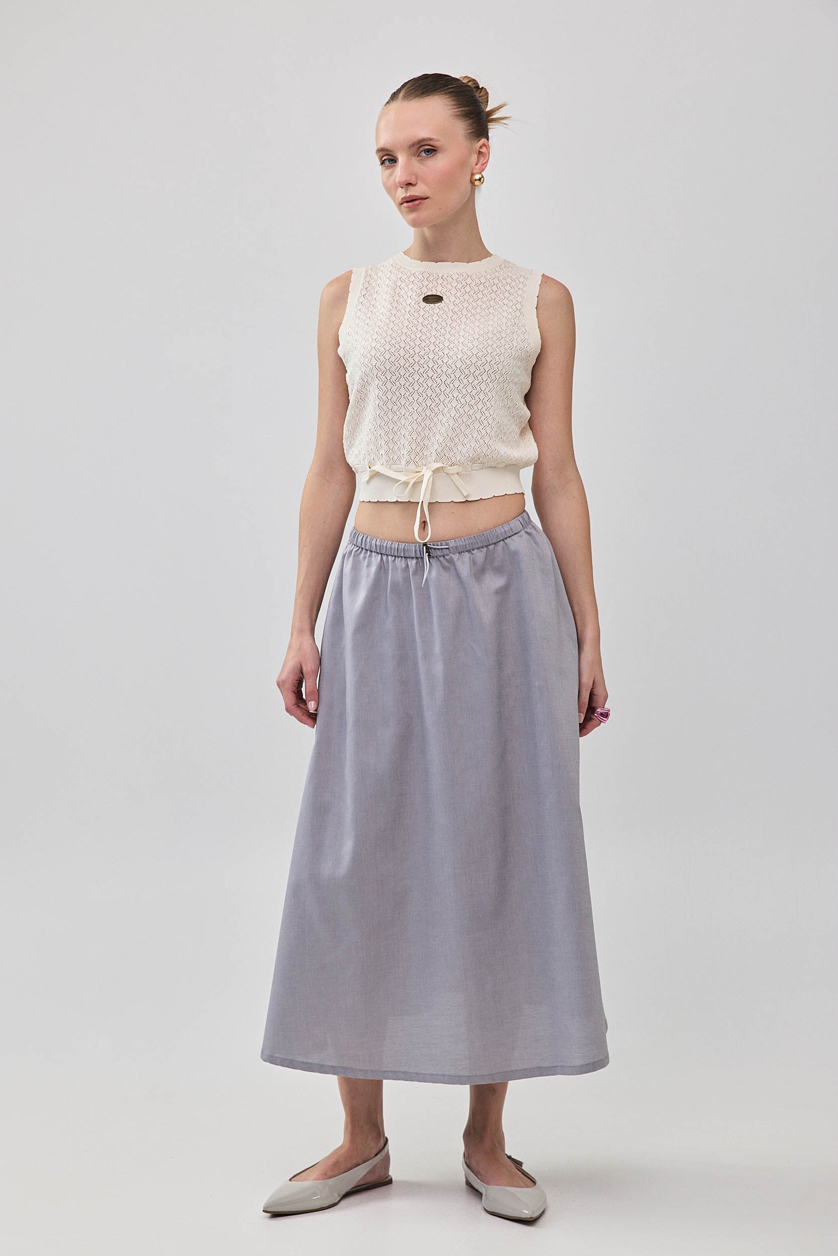 ROBERTA SKIRT GRAY JEANS