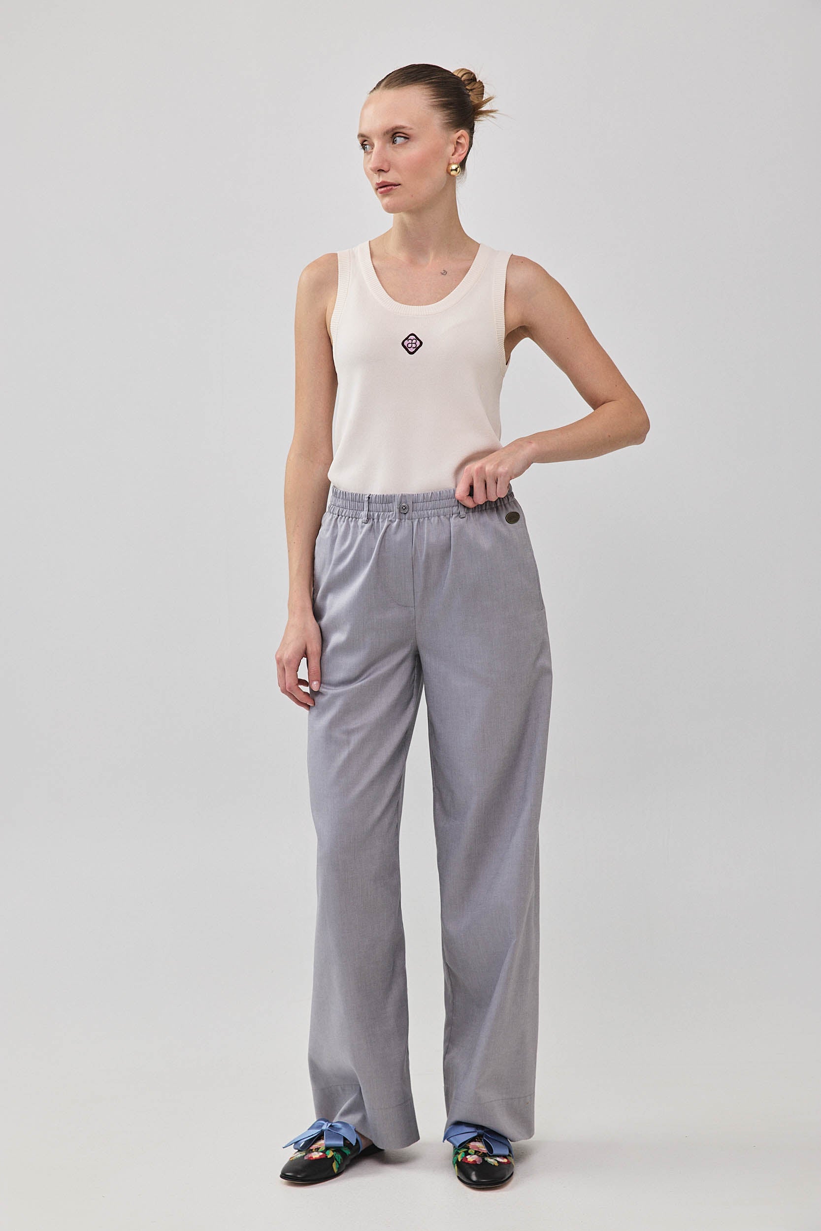 ROBERTA PANTS GRAY JEANS
