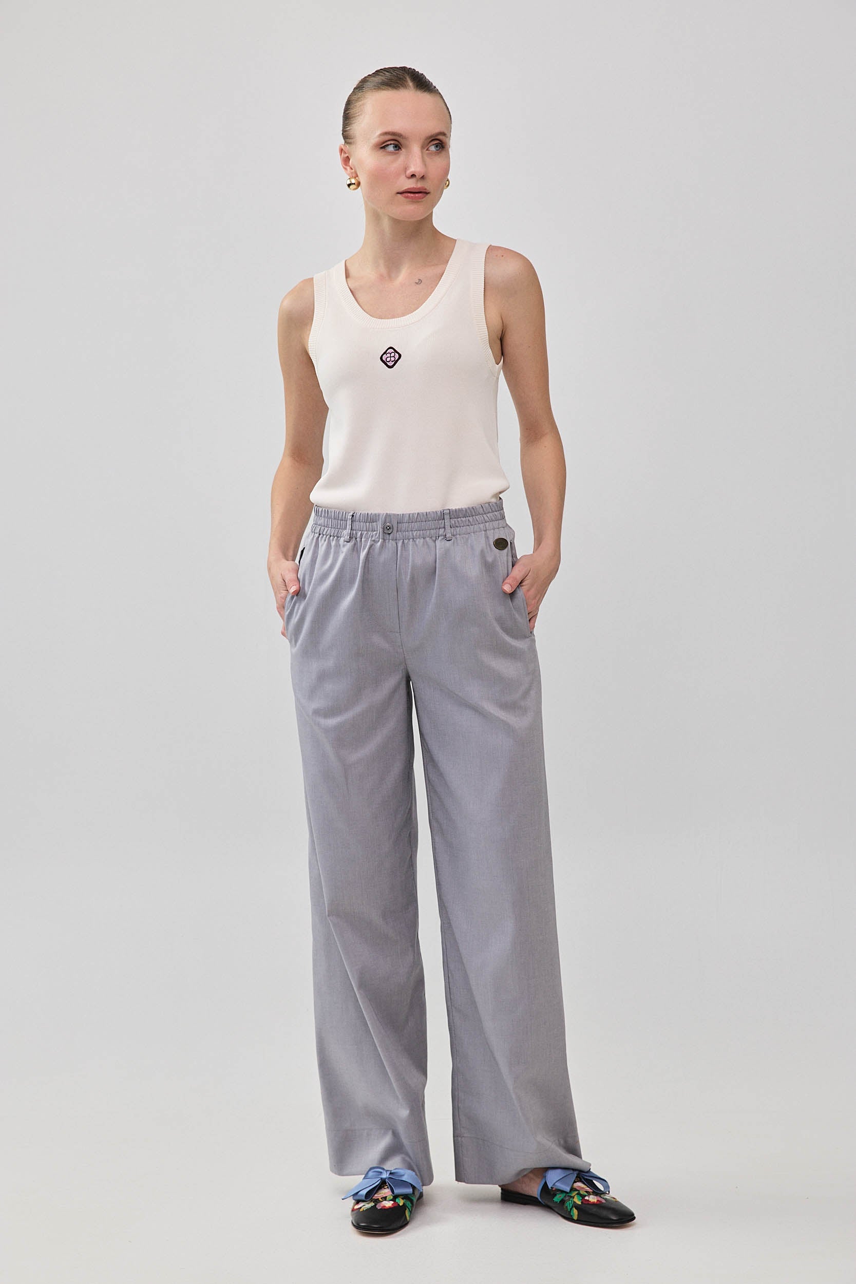 ROBERTA PANTS GRAY JEANS