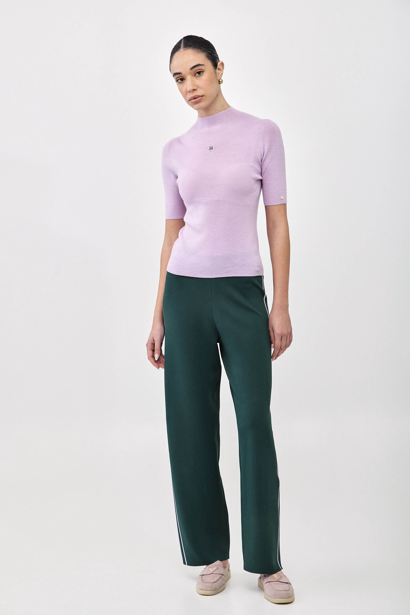 KNITTED NORMA PANTS GREEN