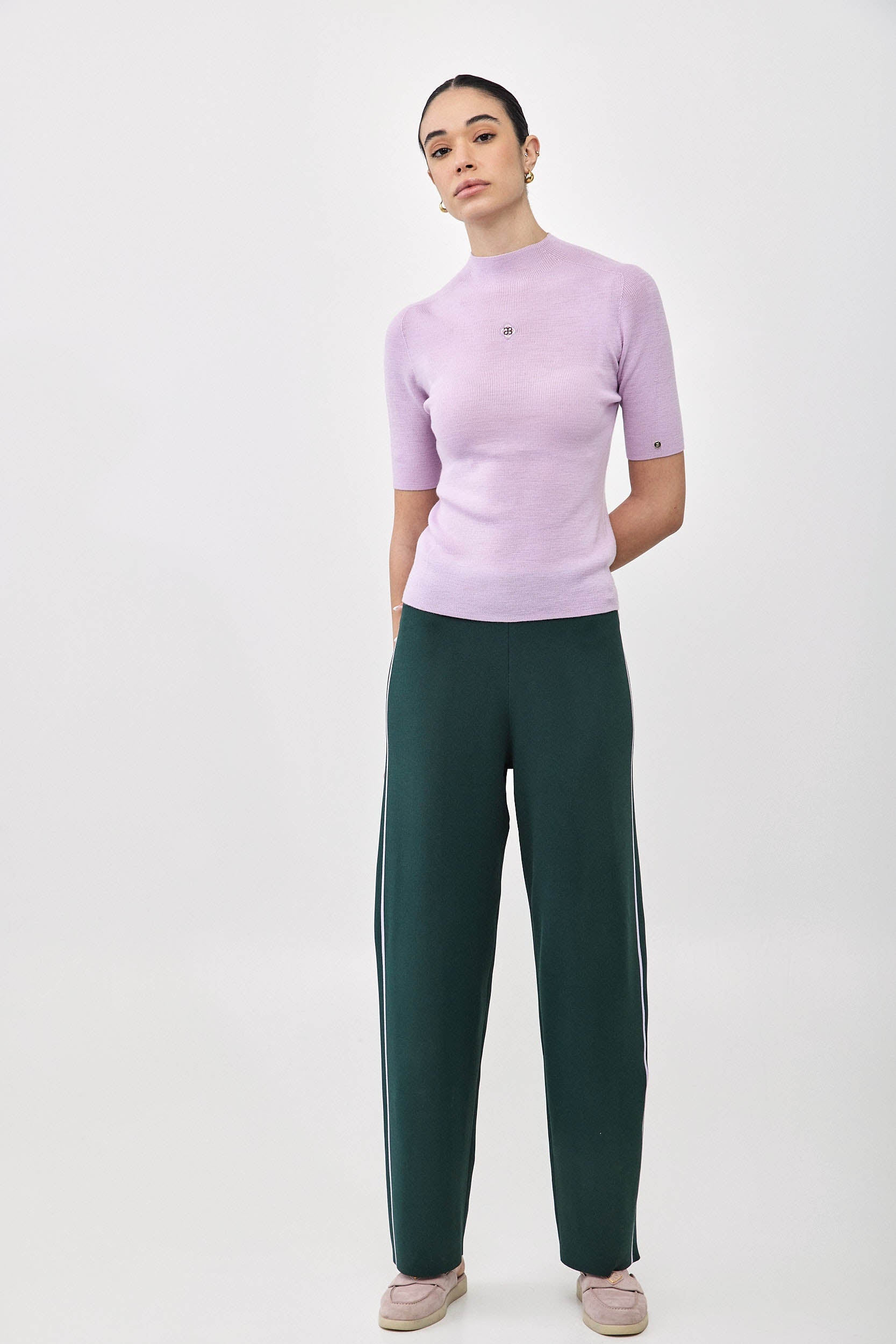 KNITTED NORMA PANTS GREEN