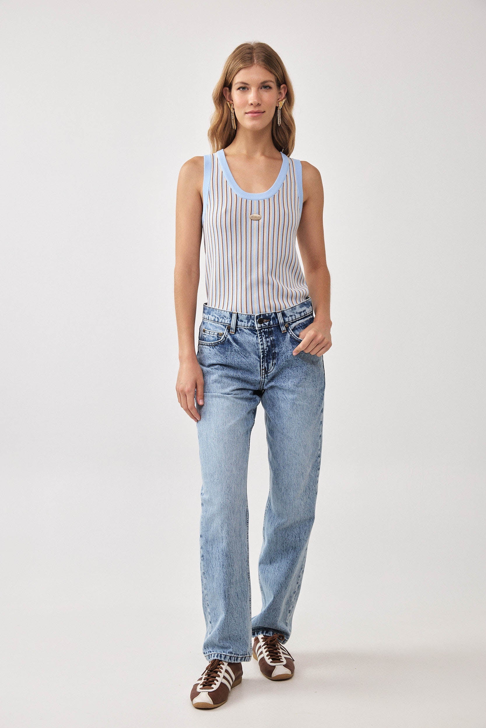 NO. 80 STRAIGHT LEG JEANS DARK BLUE