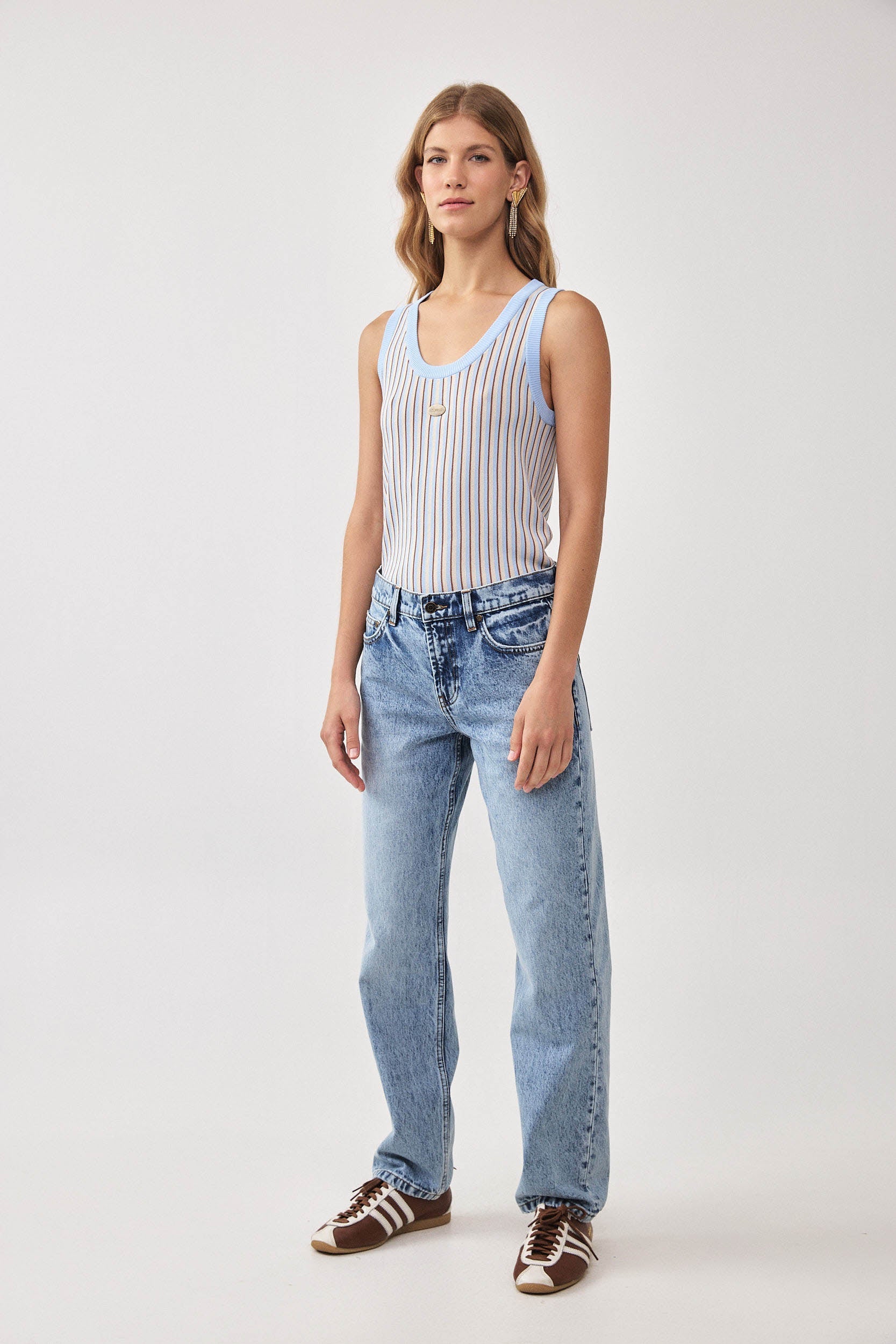 NO. 80 STRAIGHT LEG JEANS DARK BLUE