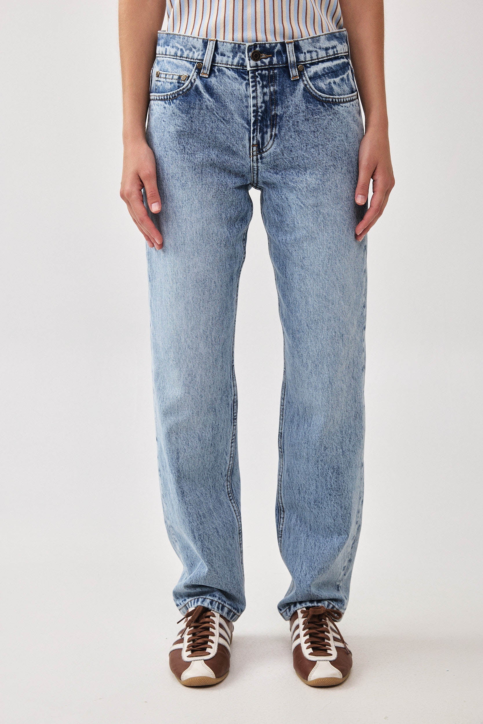 NO. 80 STRAIGHT LEG JEANS DARK BLUE