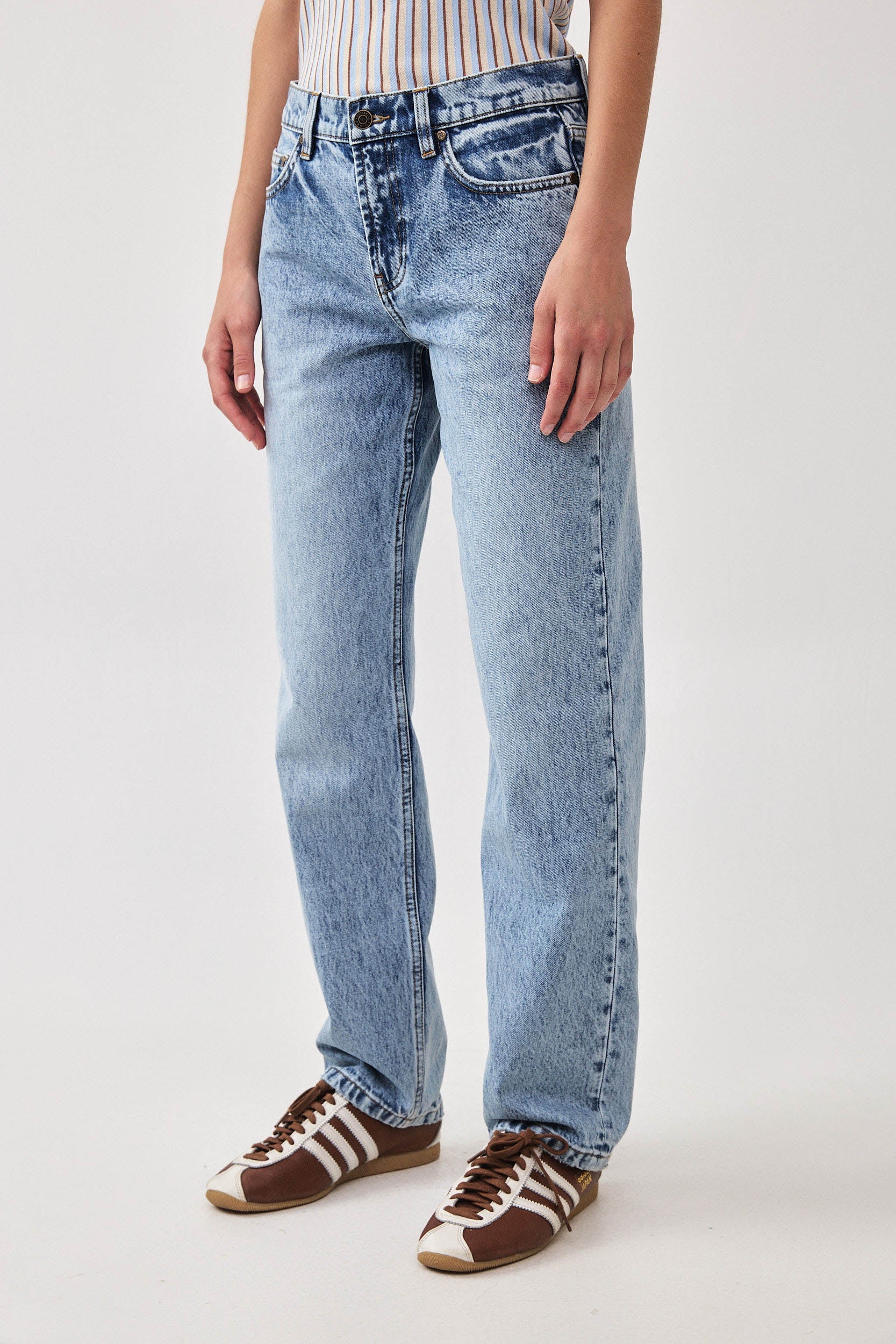 NO. 80 STRAIGHT LEG JEANS DARK BLUE