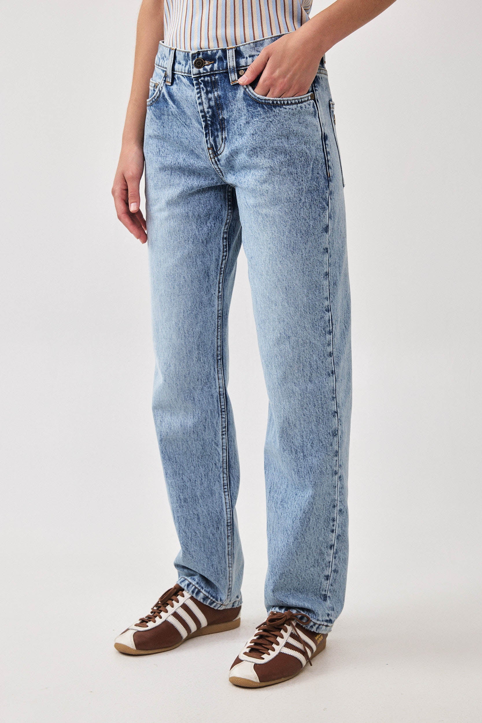 NO. 80 STRAIGHT LEG JEANS DARK BLUE