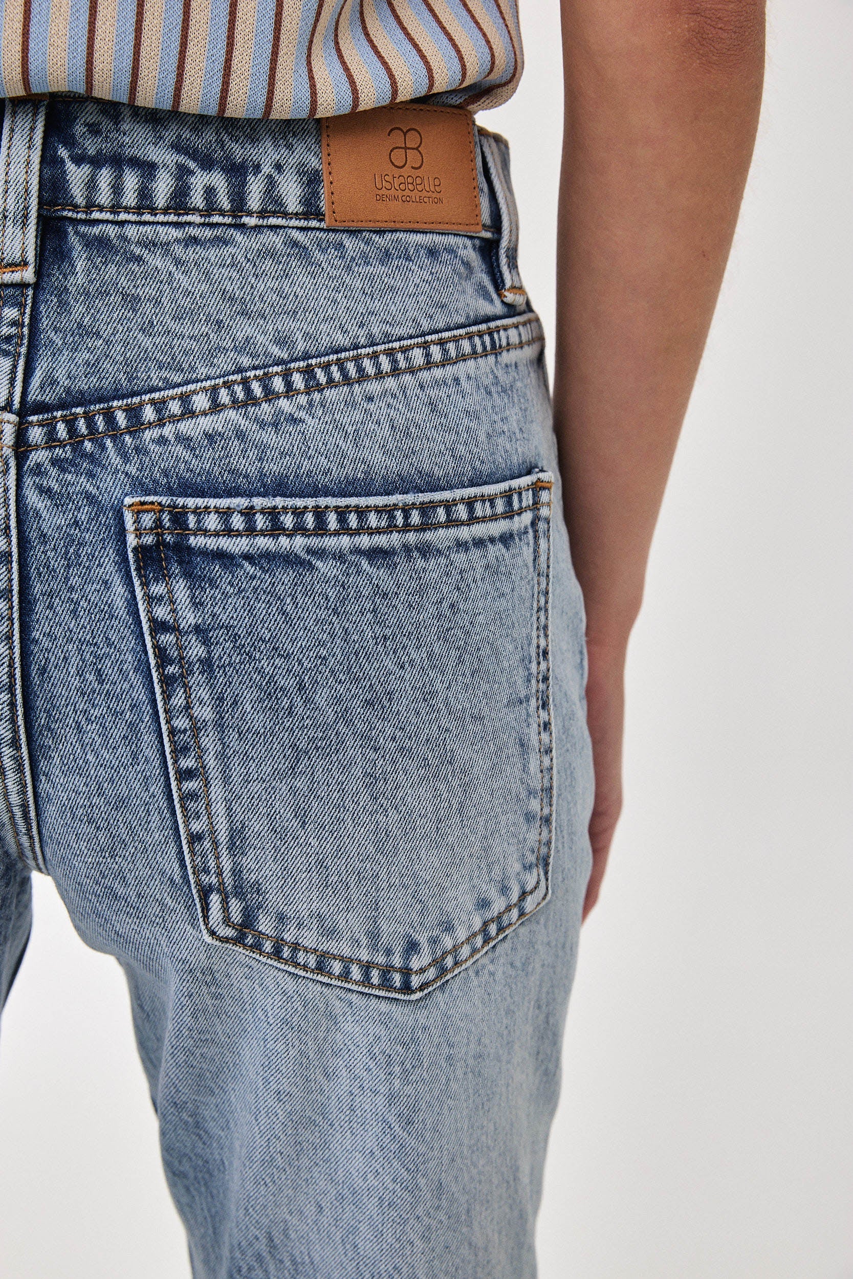NO. 80 STRAIGHT LEG JEANS DARK BLUE
