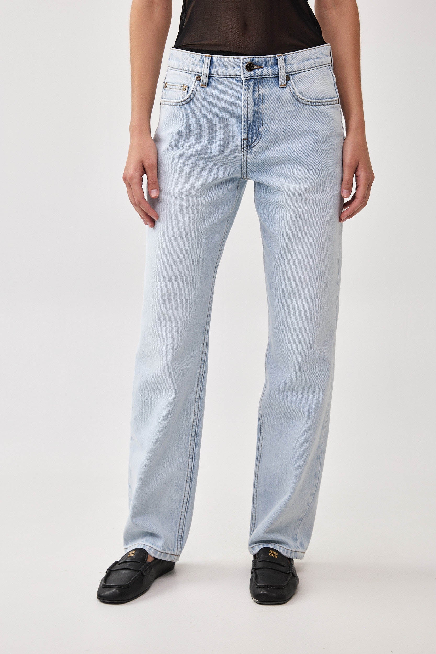 NO. 80 STRAIGHT LEG JEANS LIGHT BLUE