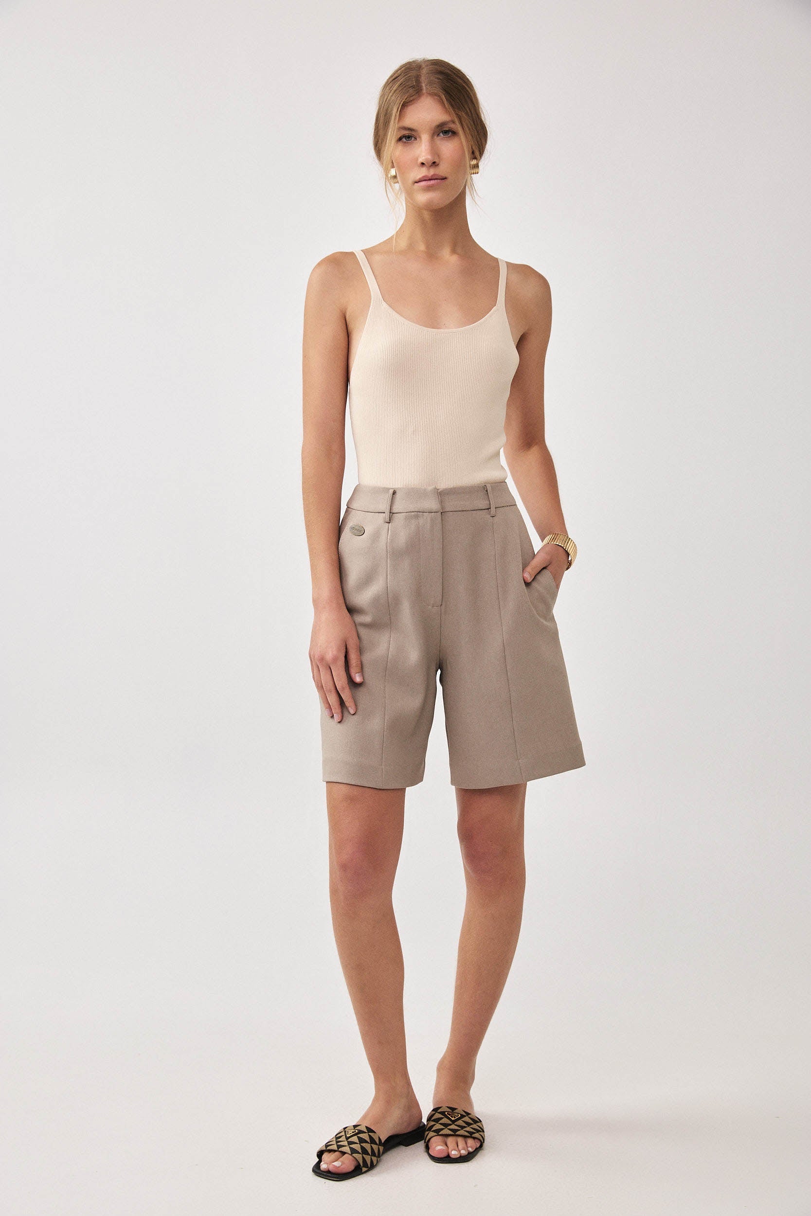 KNITTED CARMEN BODYSUIT CREAM
