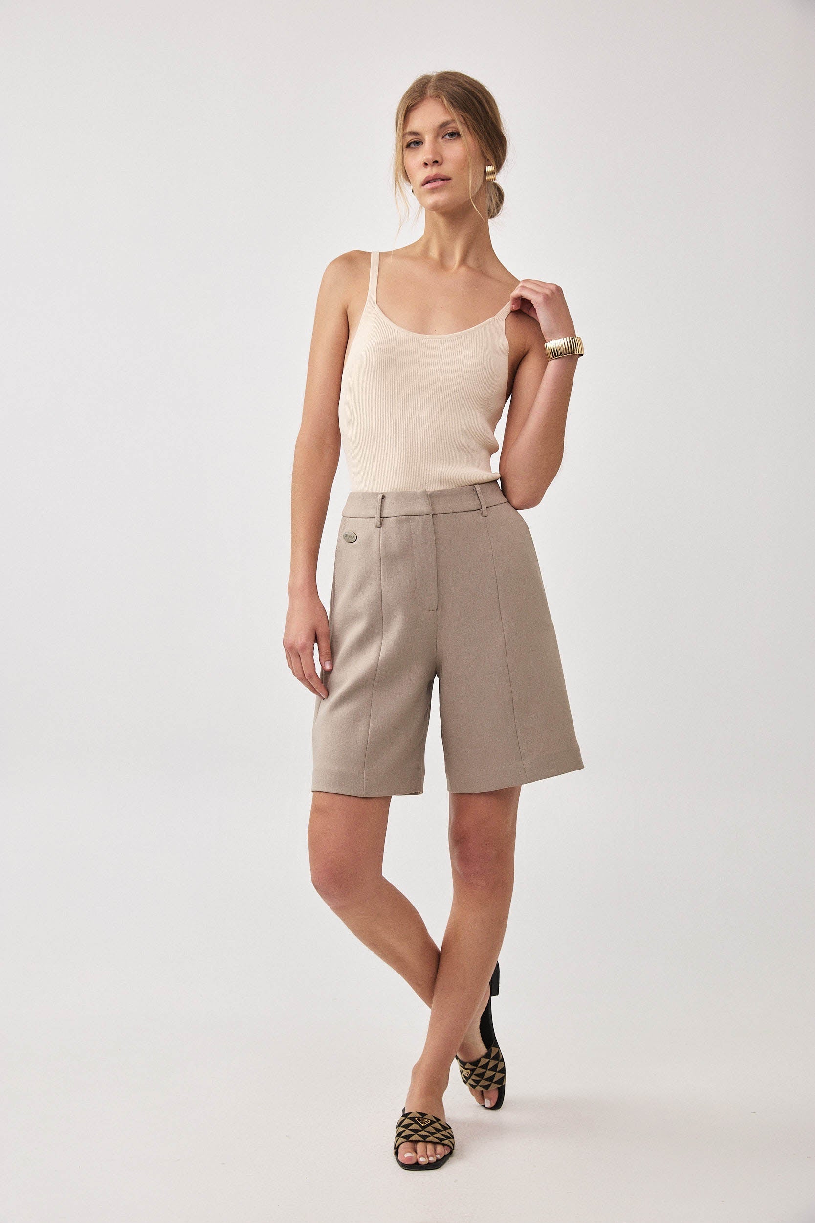 KNITTED CARMEN BODYSUIT CREAM