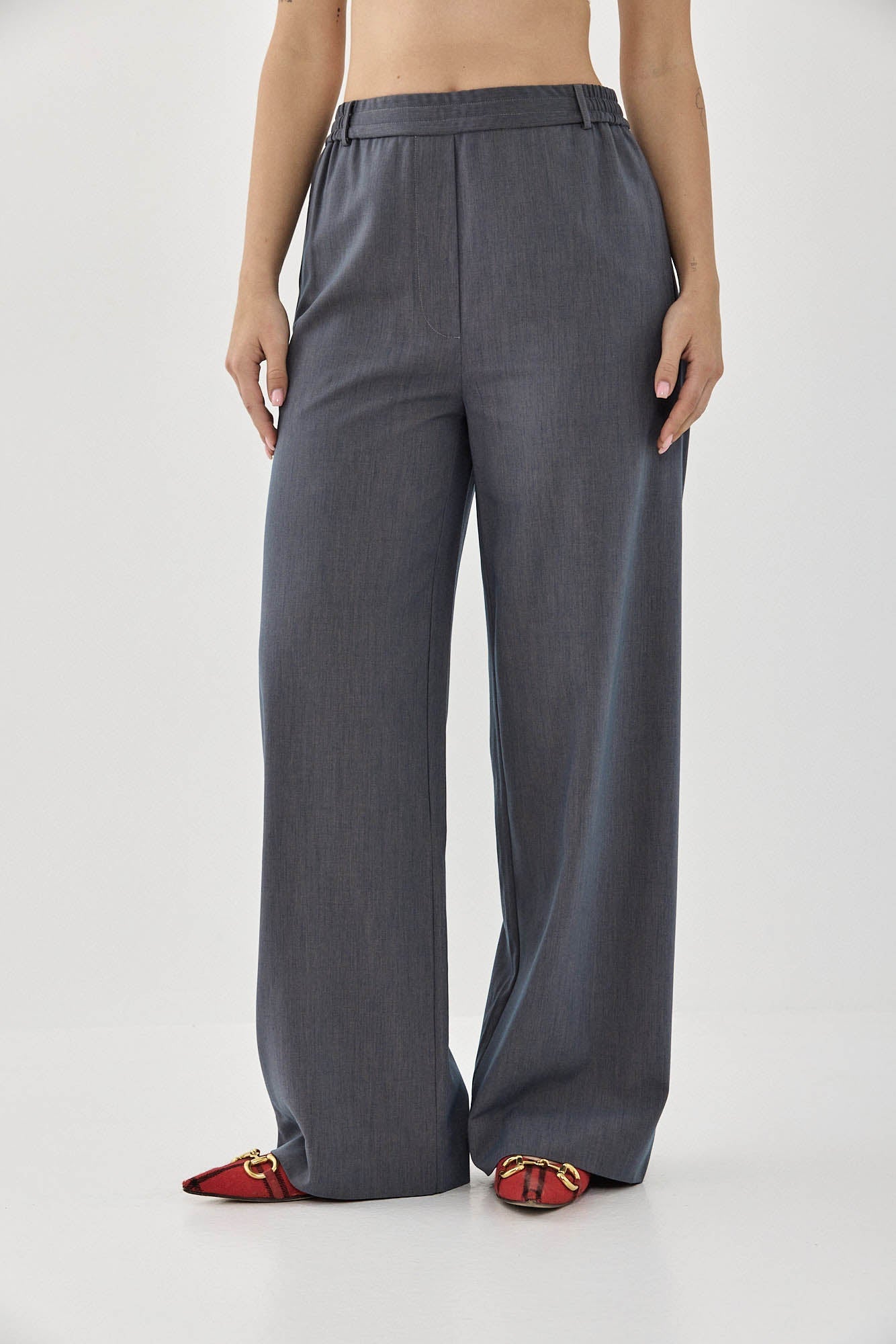 CHEN PANTS SMOKED BLUE