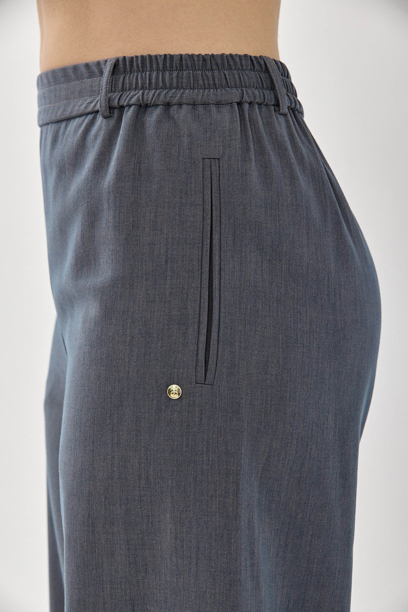 CHEN PANTS SMOKED BLUE