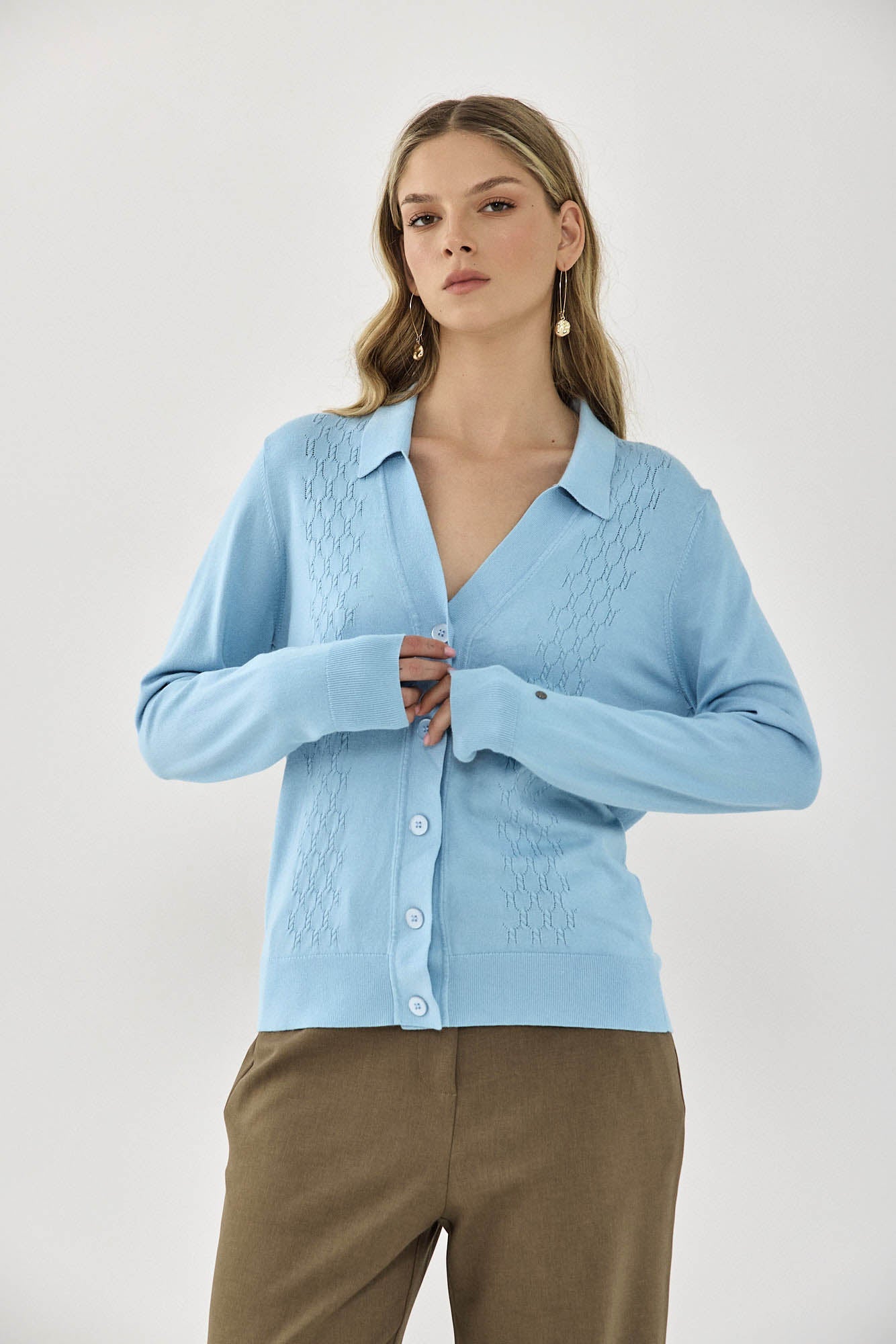 LENNY CARDIGAN LIGHT BLUE