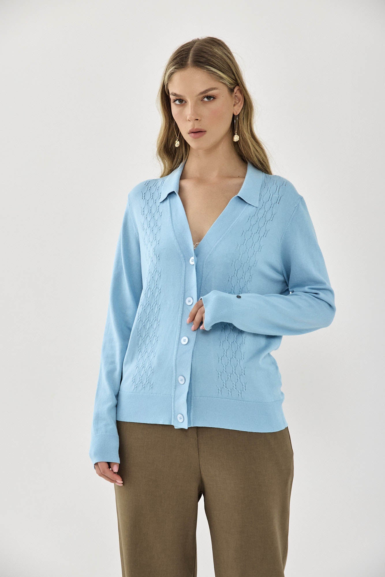 LENNY CARDIGAN LIGHT BLUE