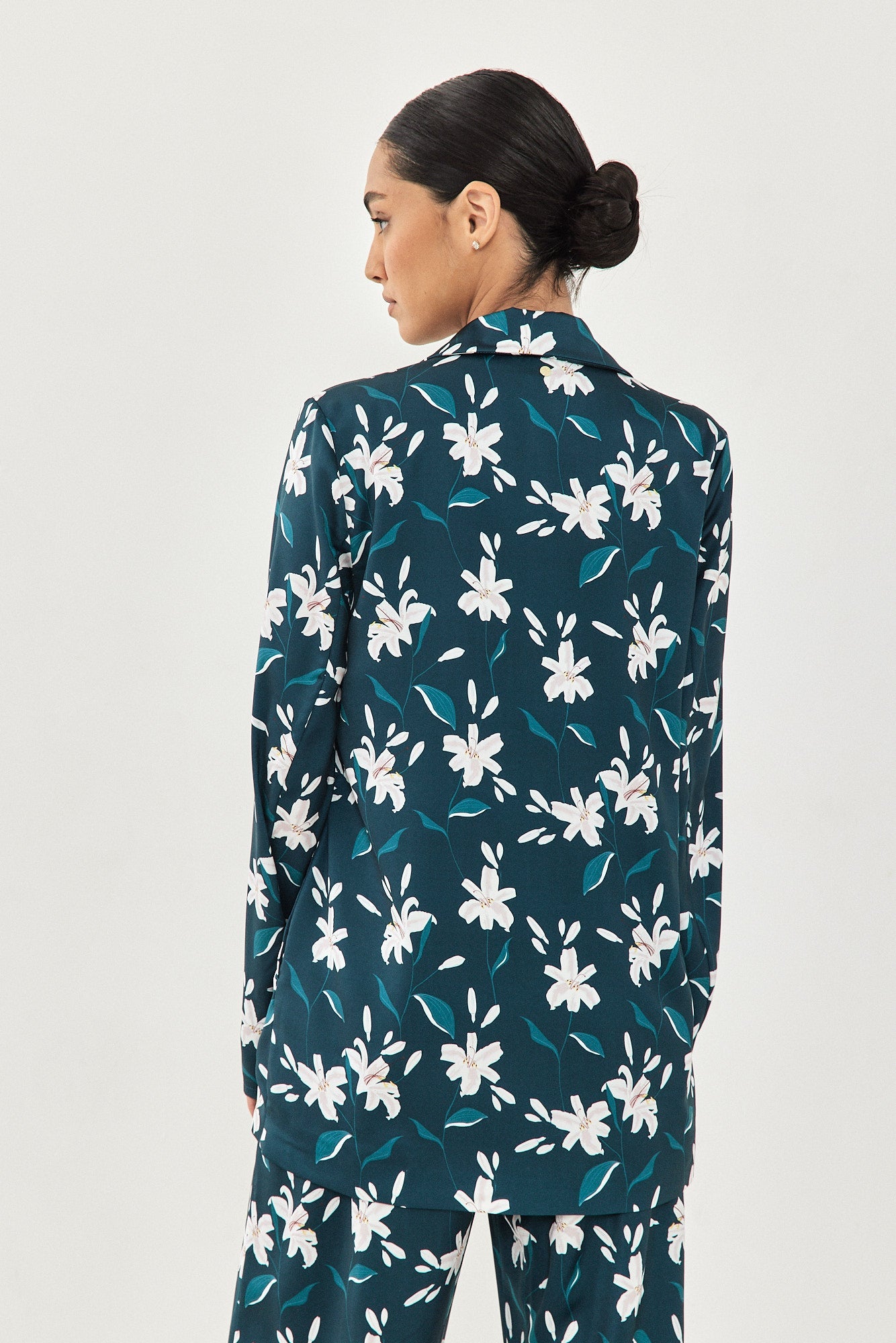 SATIN JACKET FLORAL