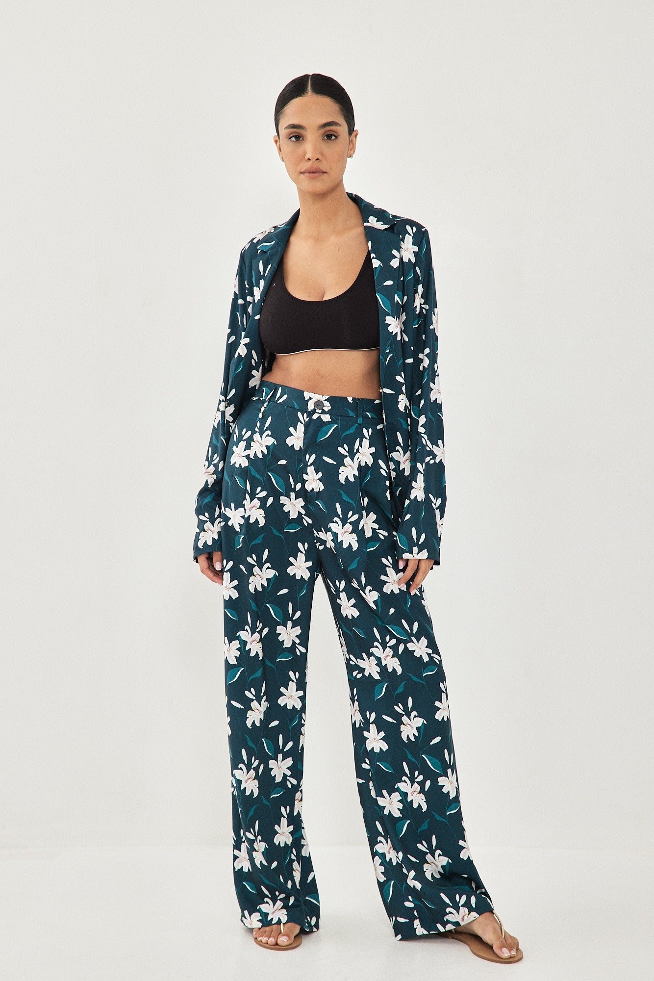 WIDE PANTS FLORAL