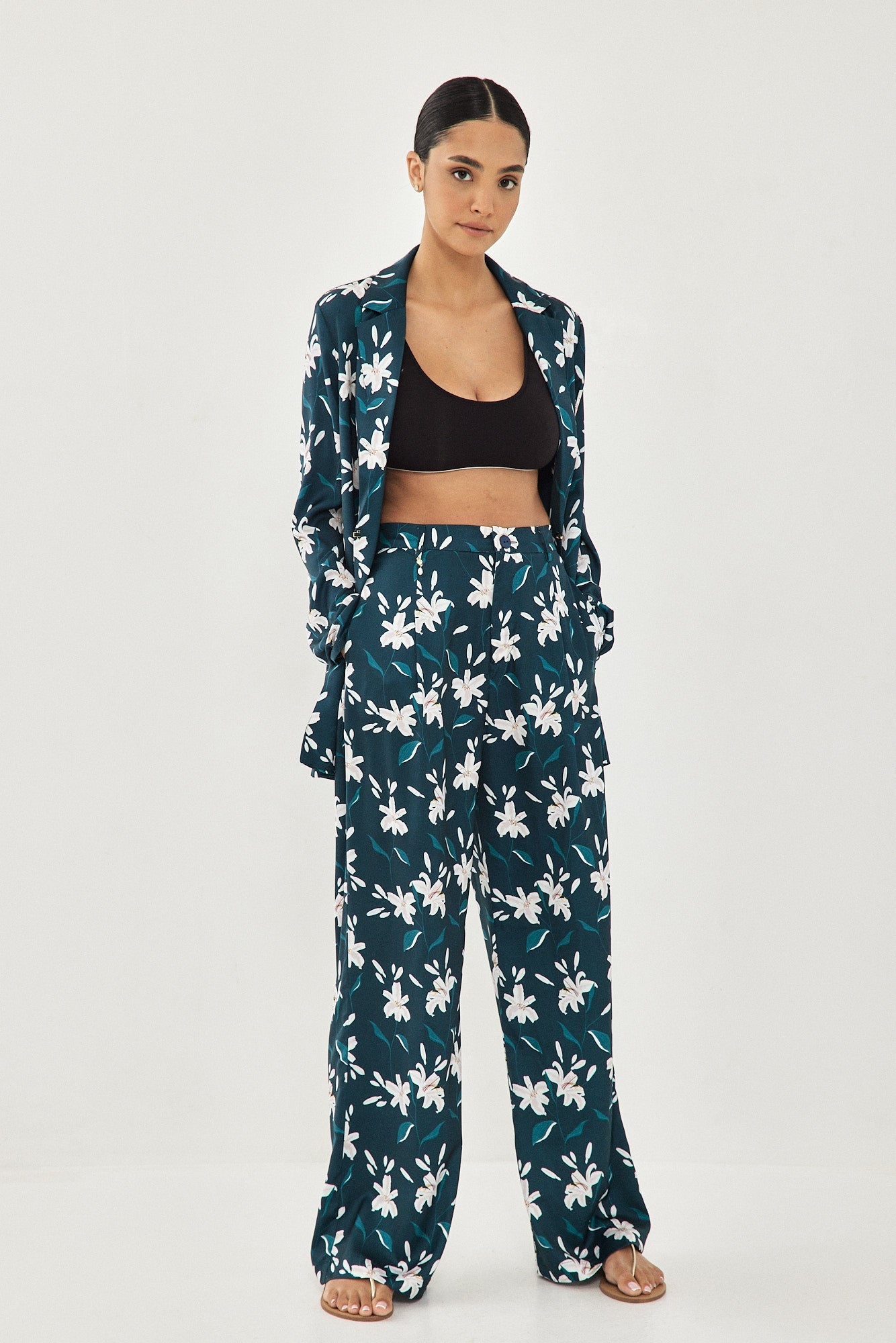 WIDE PANTS FLORAL