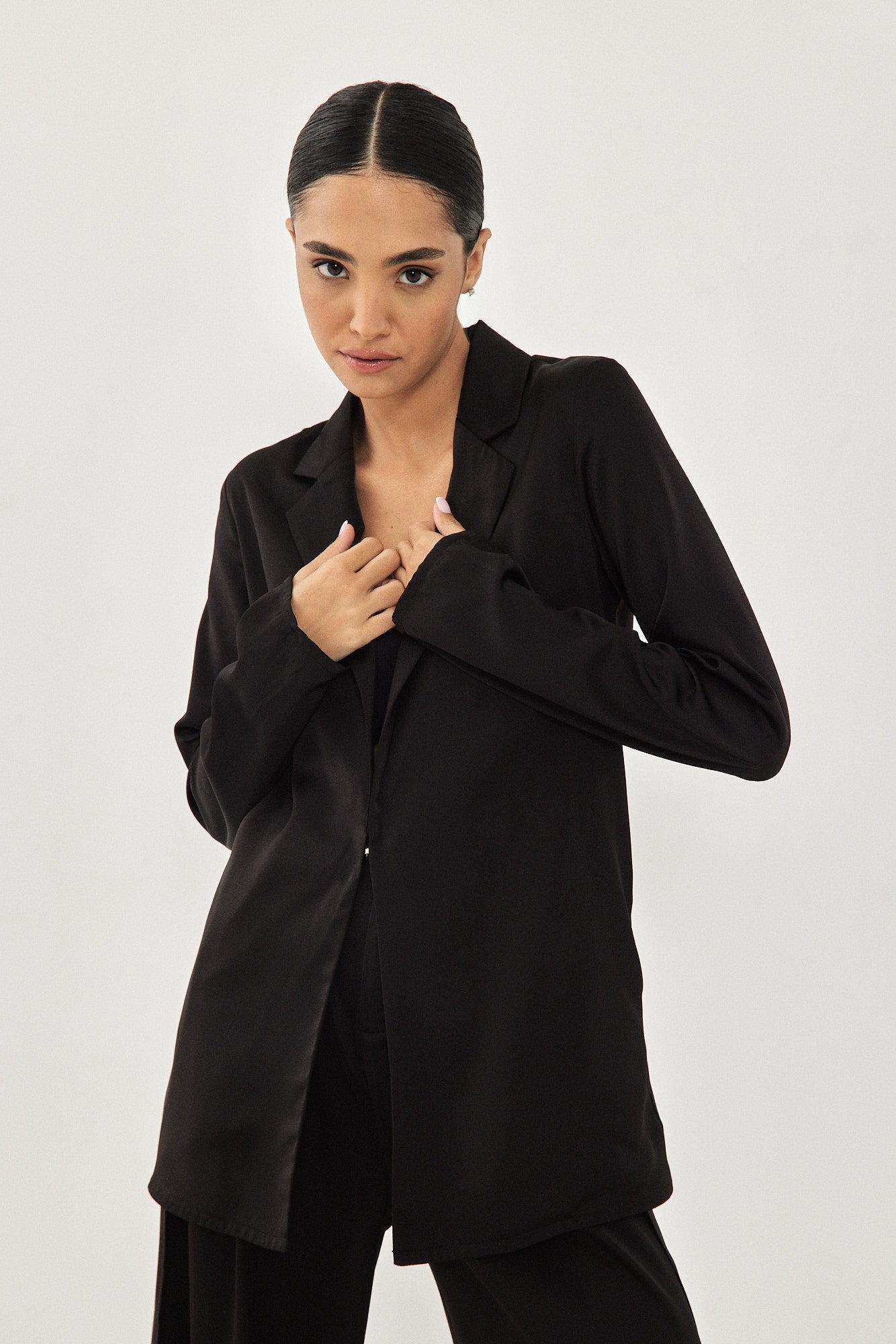 SATIN JACKET BLACK