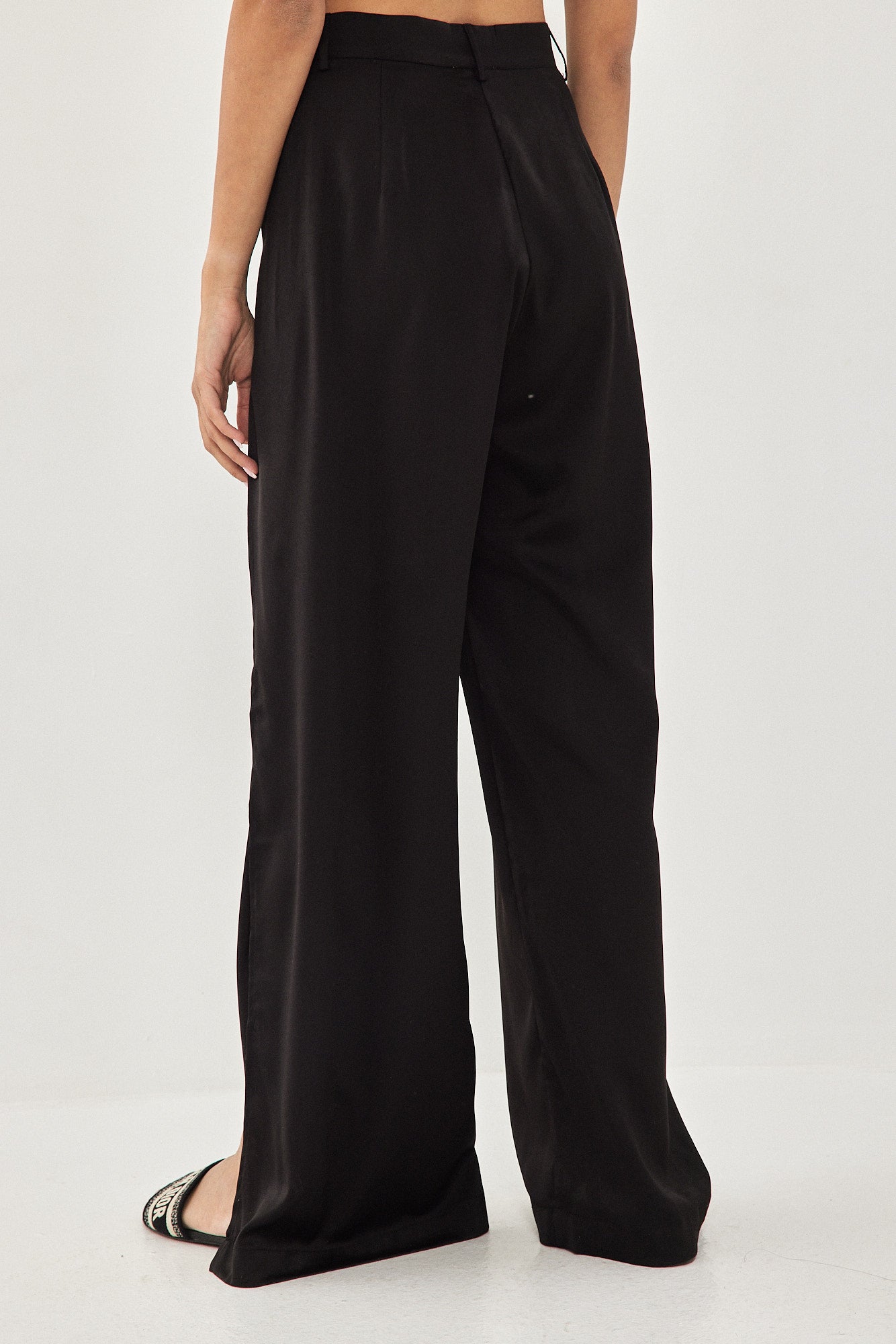 WIDE PANTS SLIT BLACK