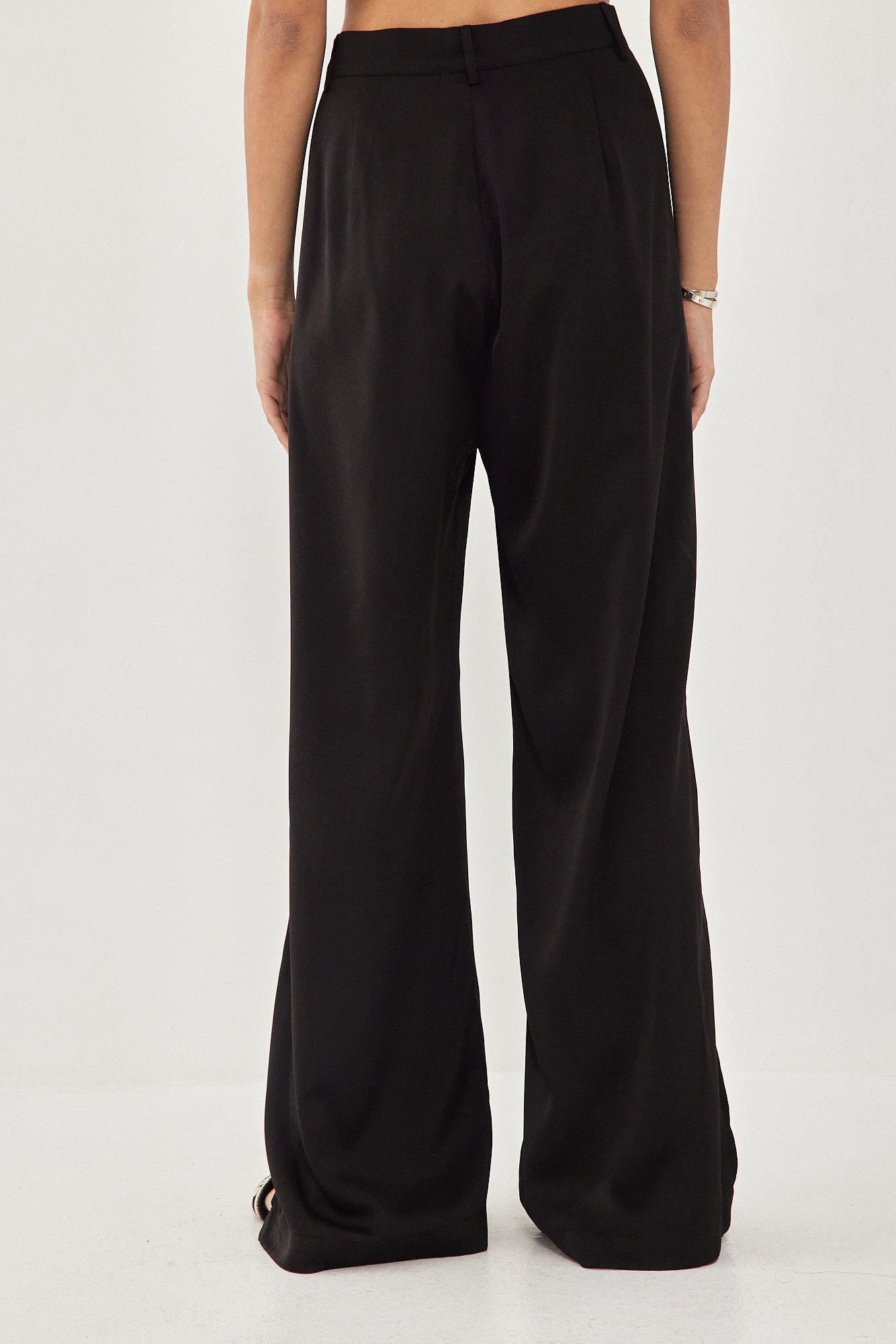 WIDE PANTS SLIT BLACK