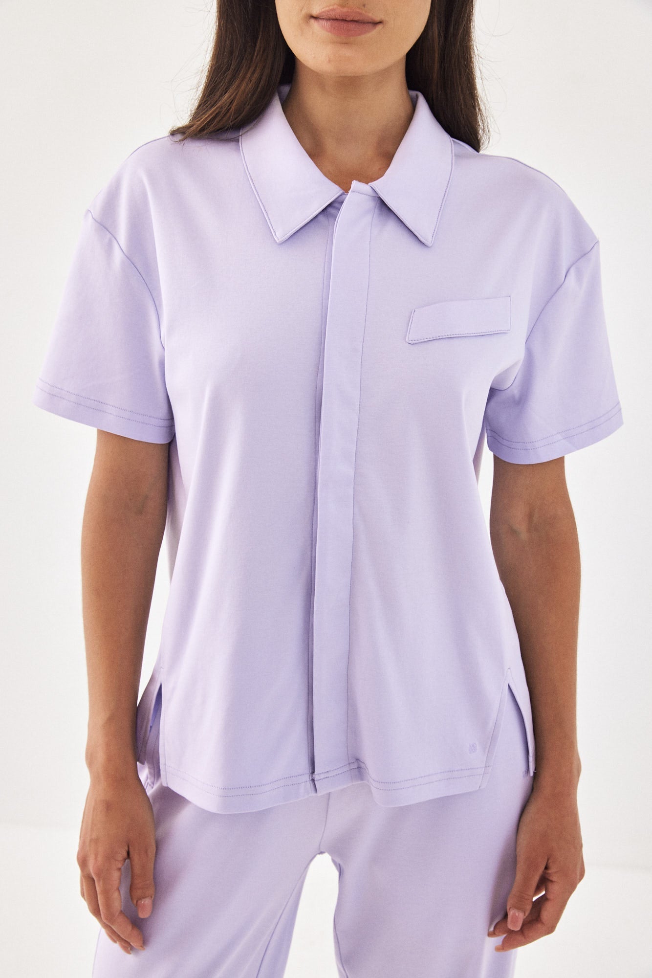 BUTTON SHIRT PURPLE