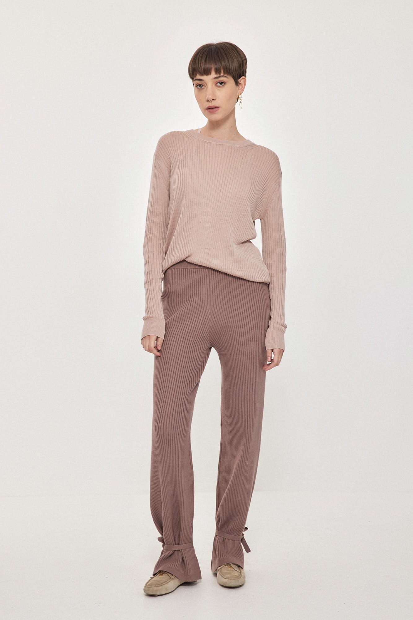 SHAIA LONG PANTS DARK LATTE