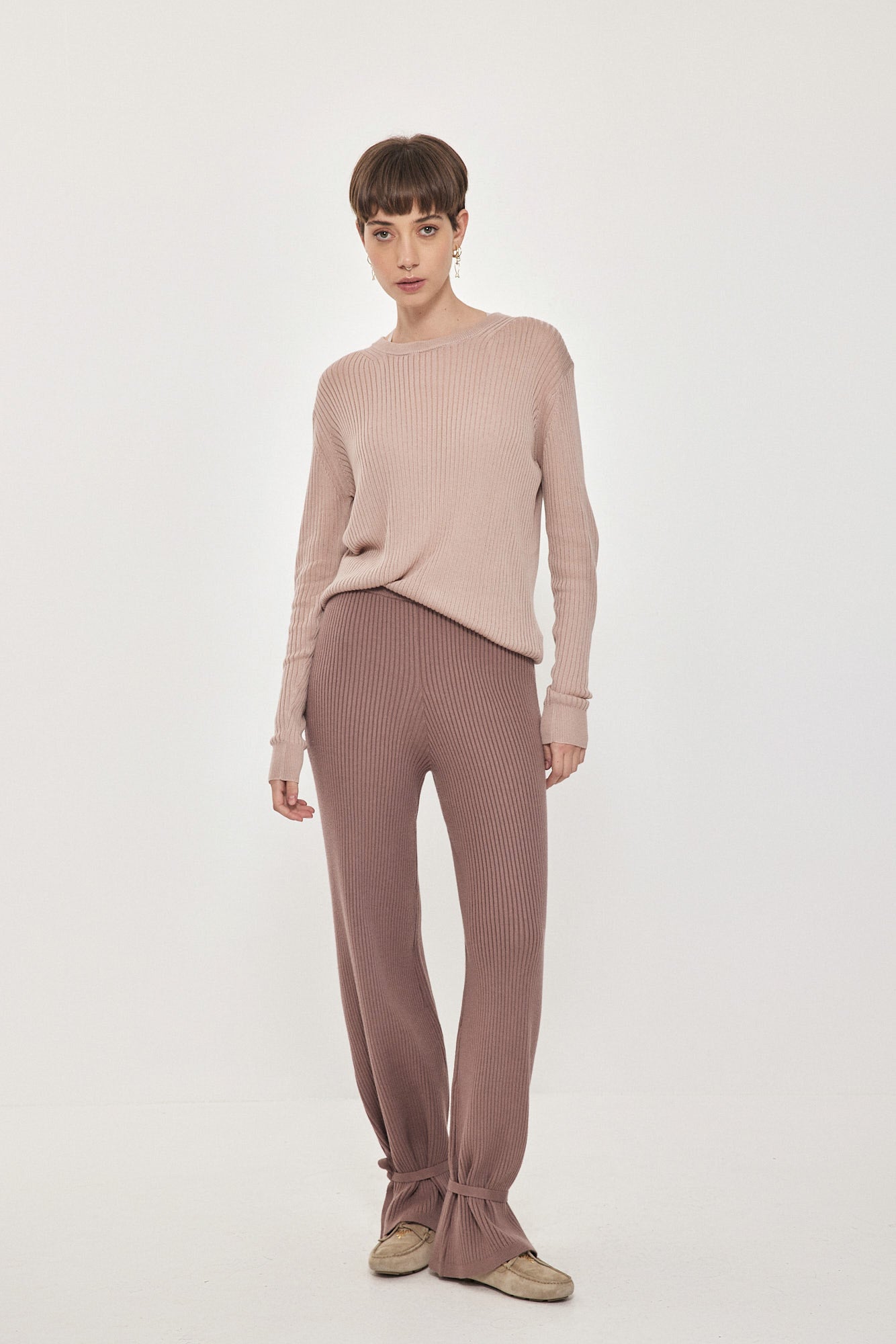 SHAIA LONG PANTS DARK LATTE