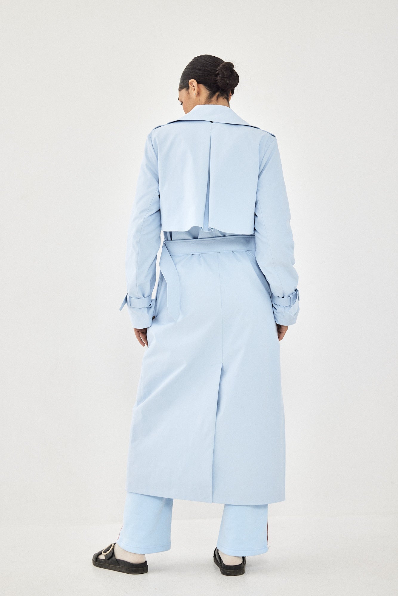 TRENCH COAT LIGHT BLUE