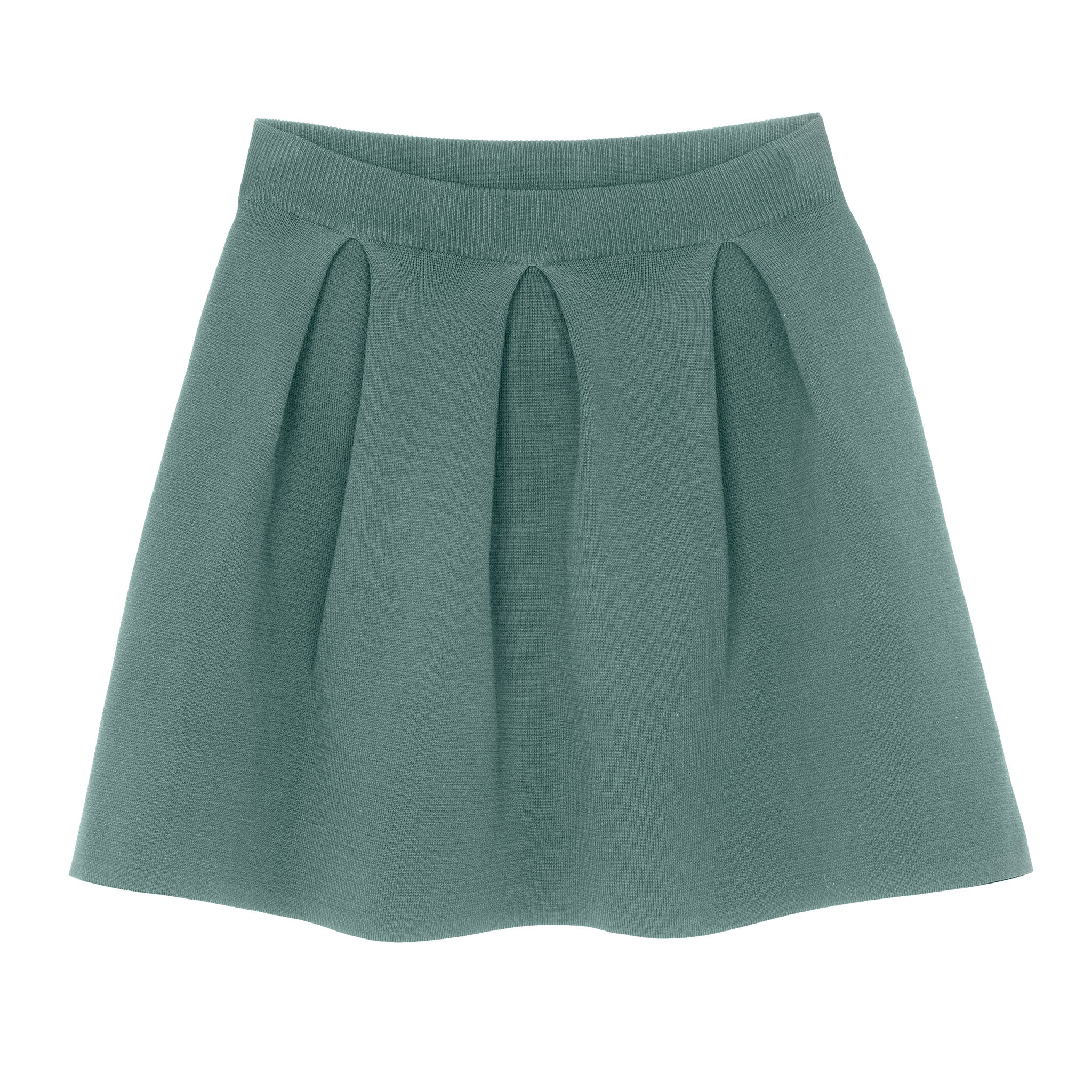 KNITTED JACARD SKIRT MINT