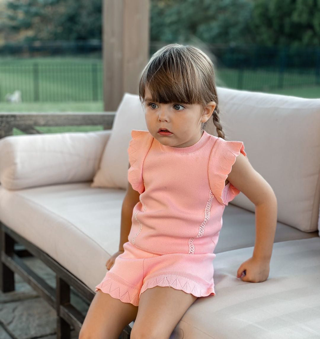 Knitted Pants Peach