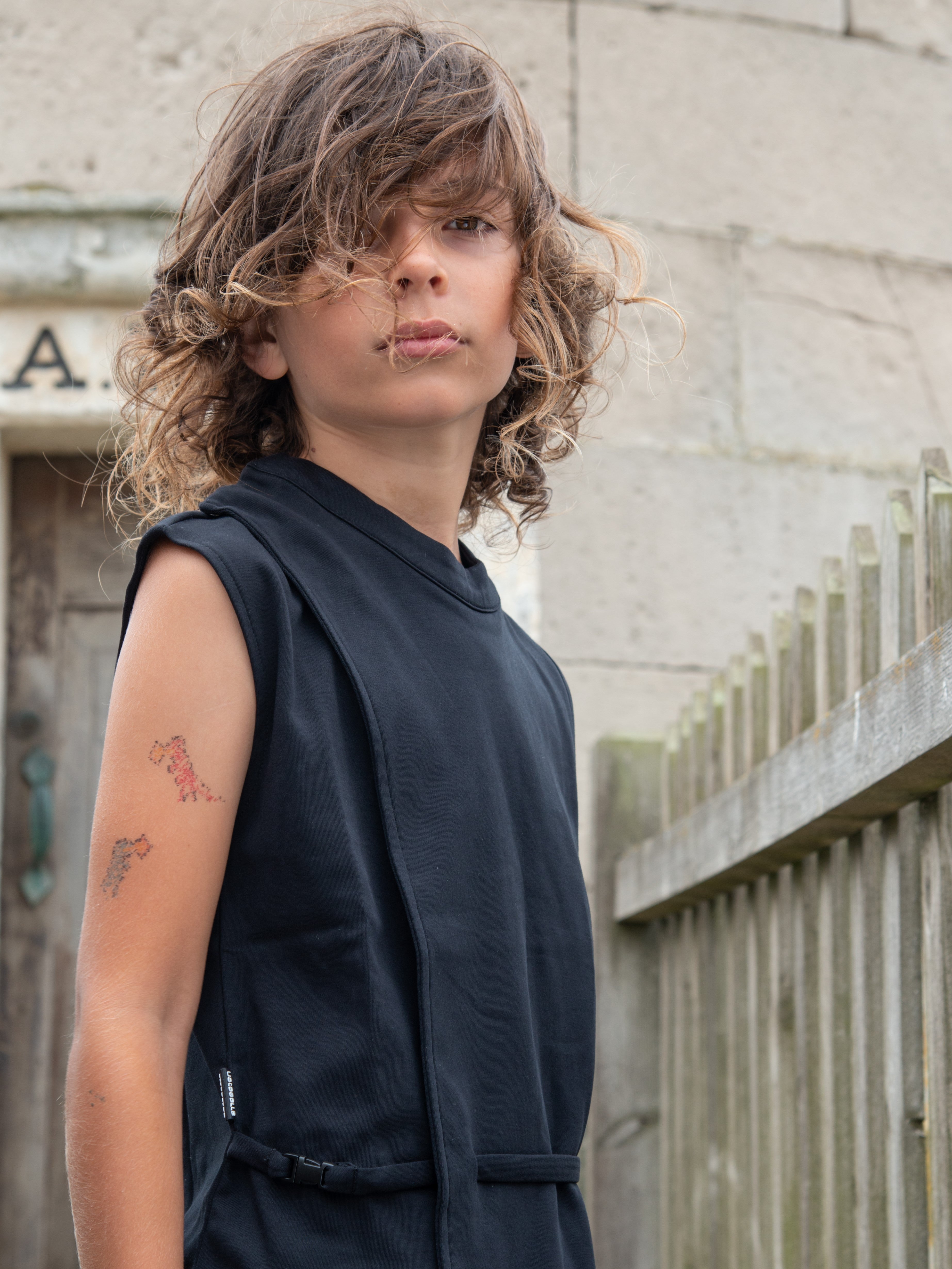 ANGI SHIRT SHORT BLACK