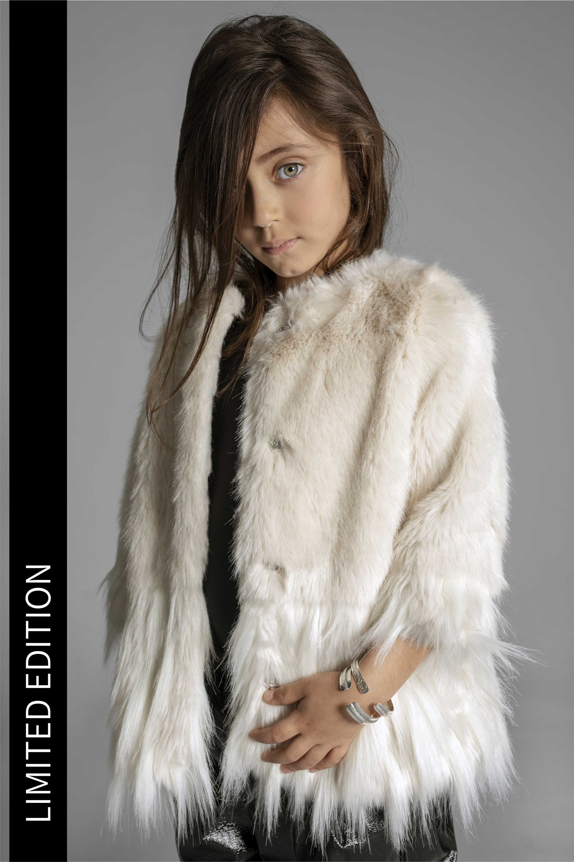 FAUX FUR COAT SAND