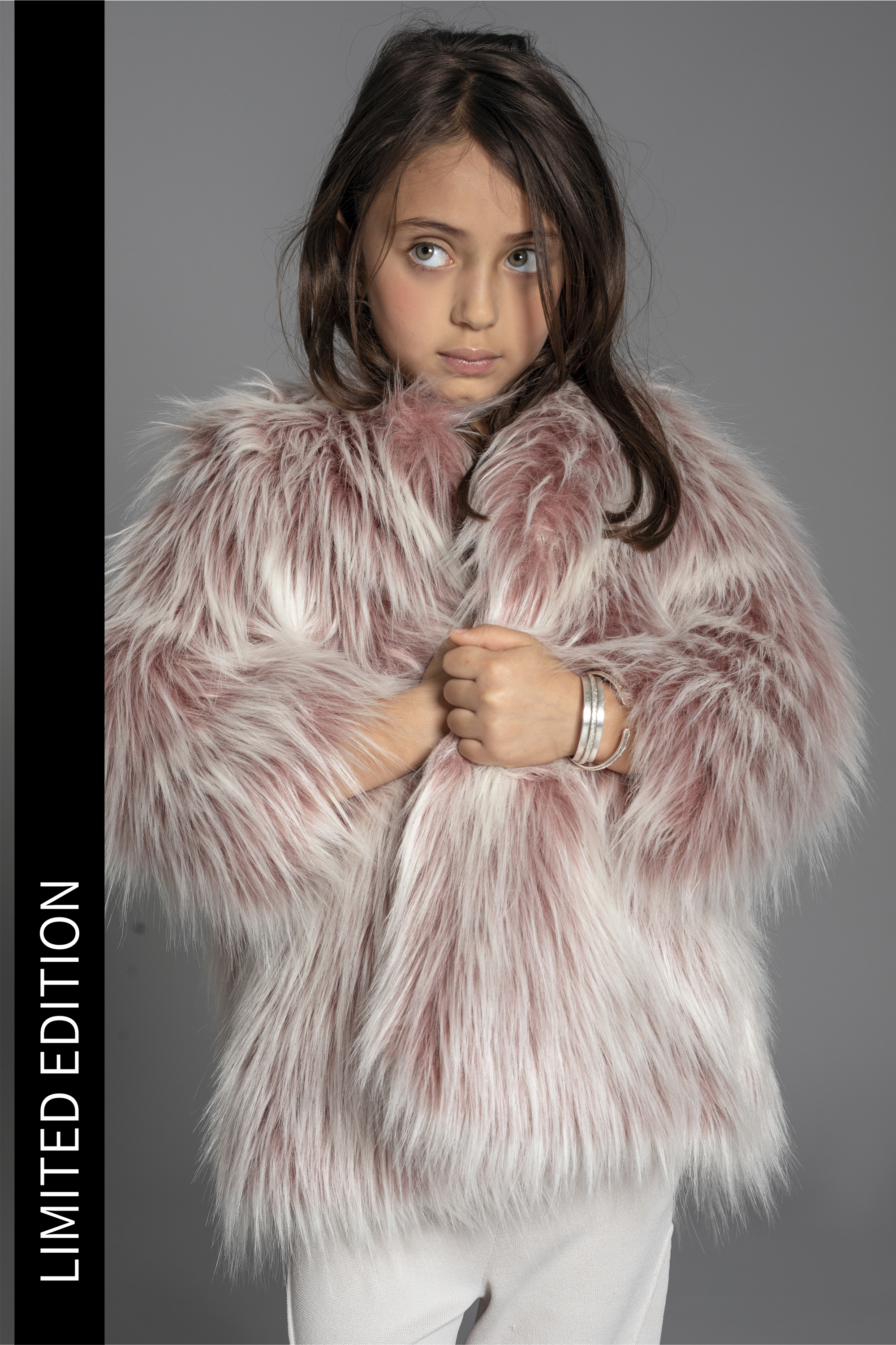 FAUX FUR COAT PINK