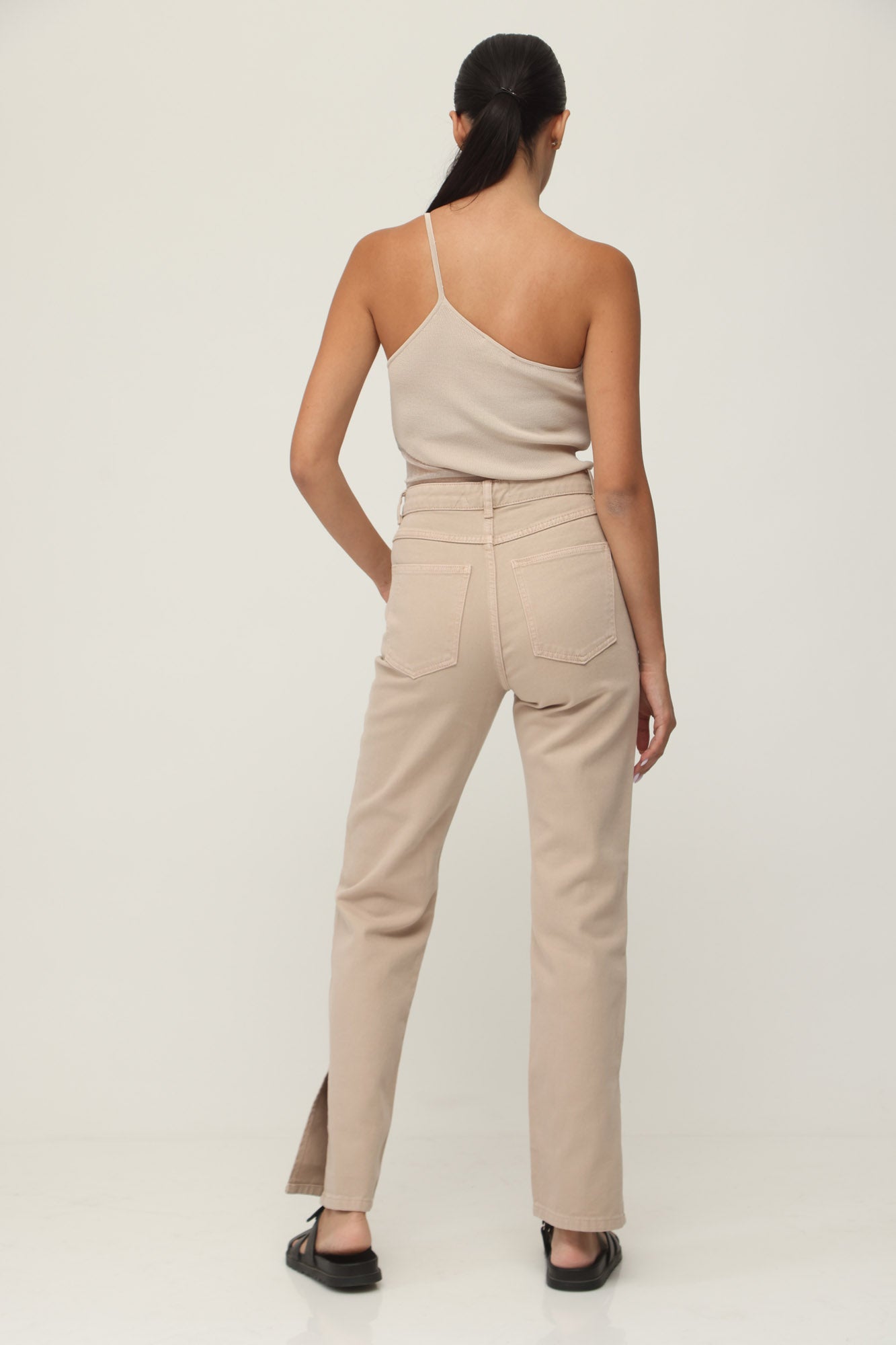 ONE STRAP BODYSUIT CHAMPAGNE