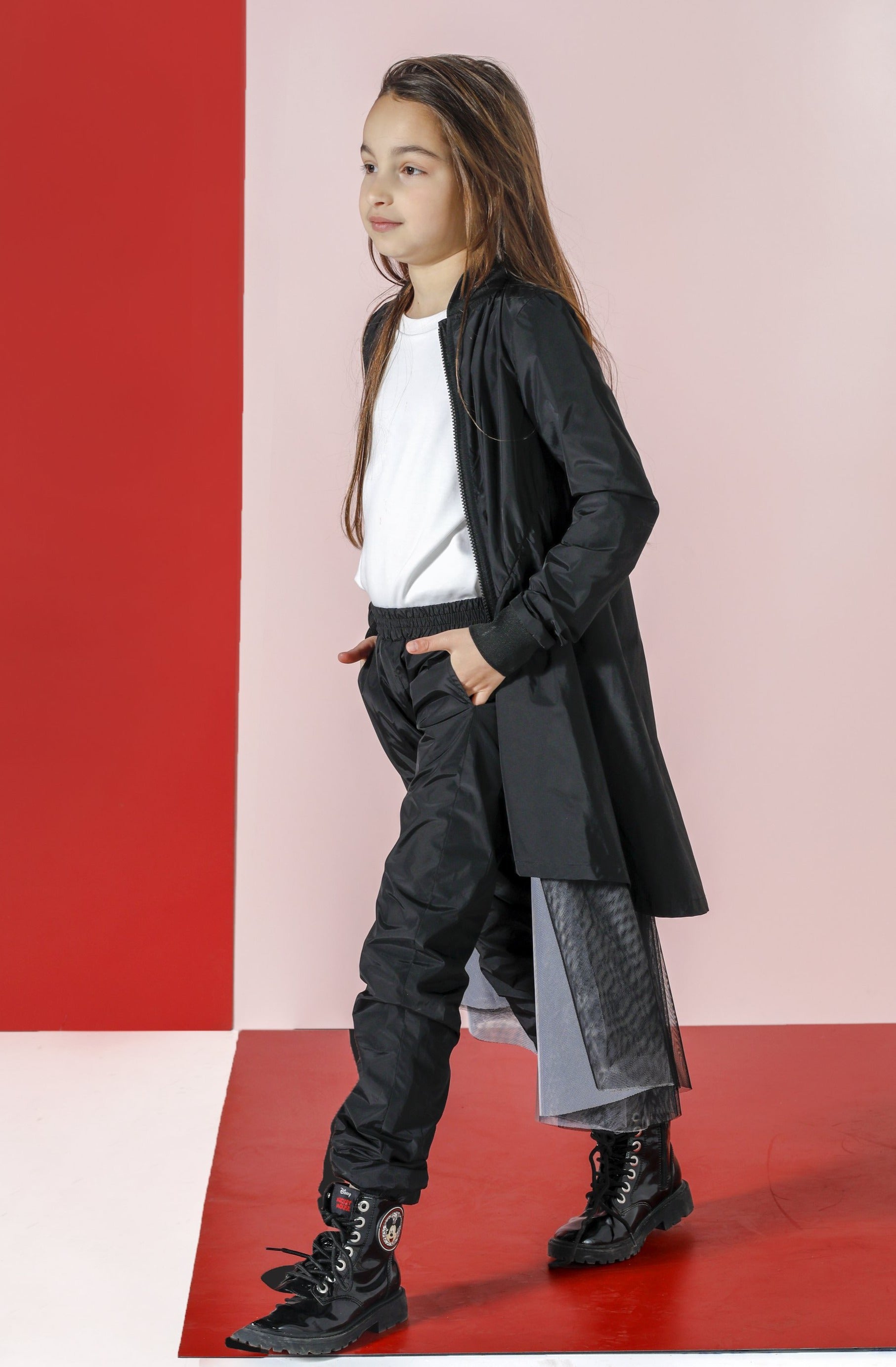 NYLON PANTS BLACK