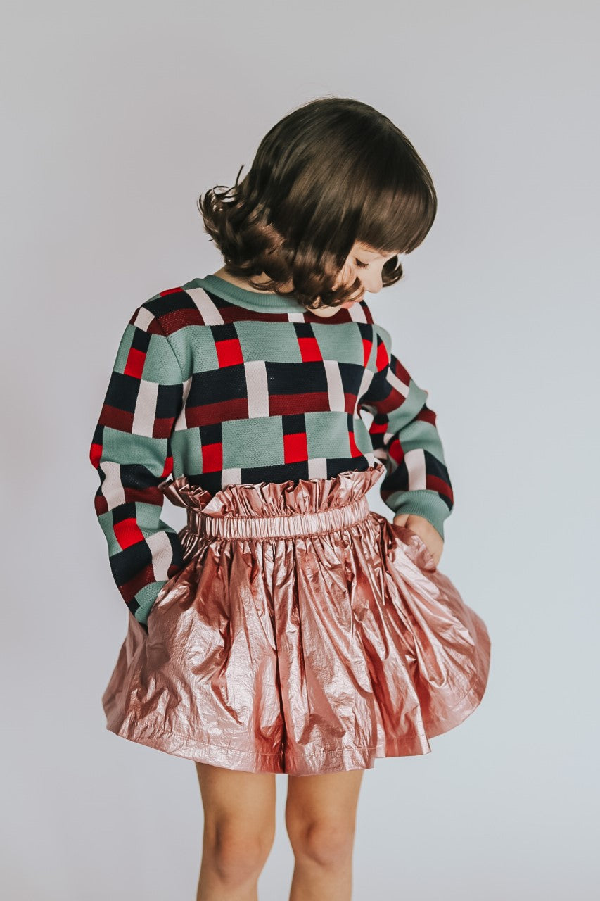 KNITTED JACQUARD TOP