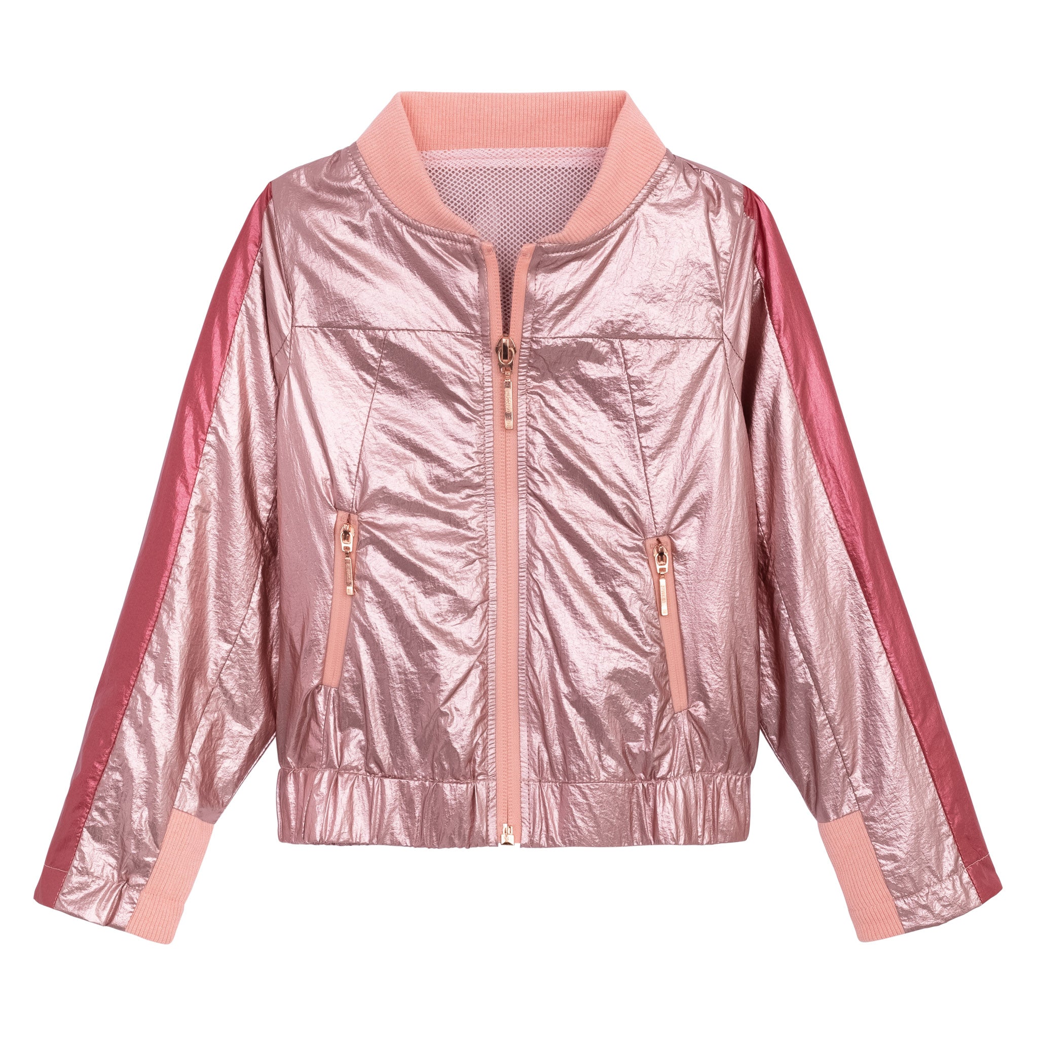 NYLON BOMBER PINK