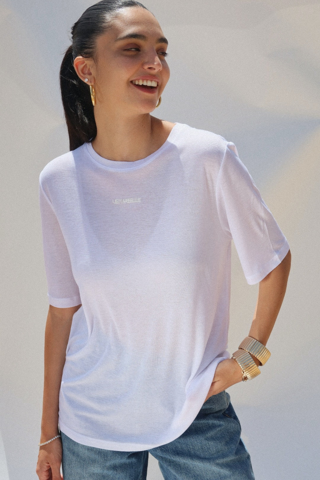WOOL T SHIRT WHITE