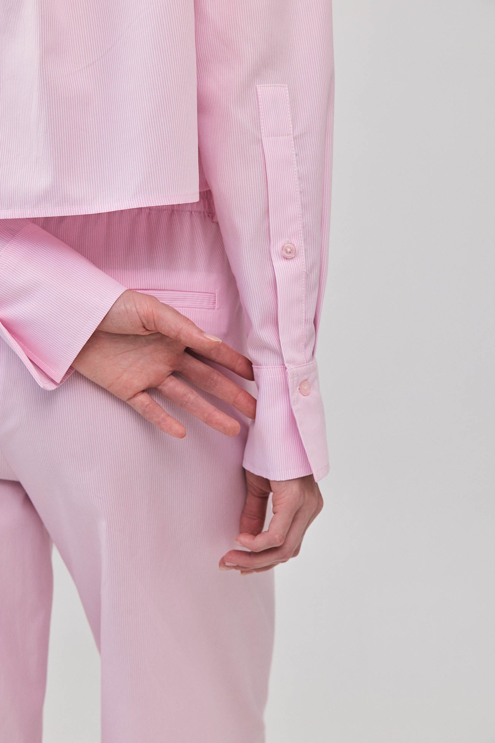 ROBERTA BUTTON SHIRT STRIPE PINK