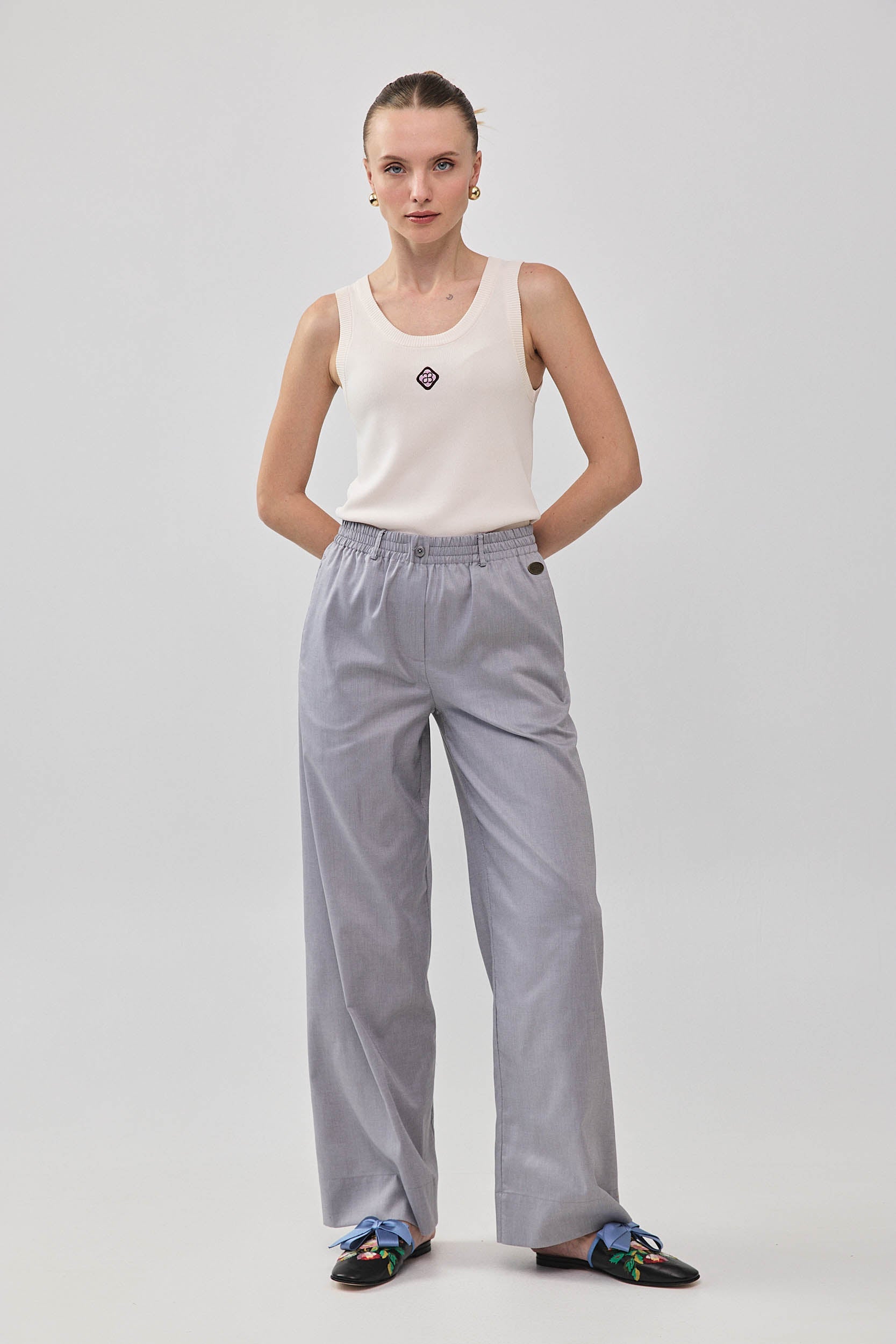 ROBERTA PANTS GRAY JEANS