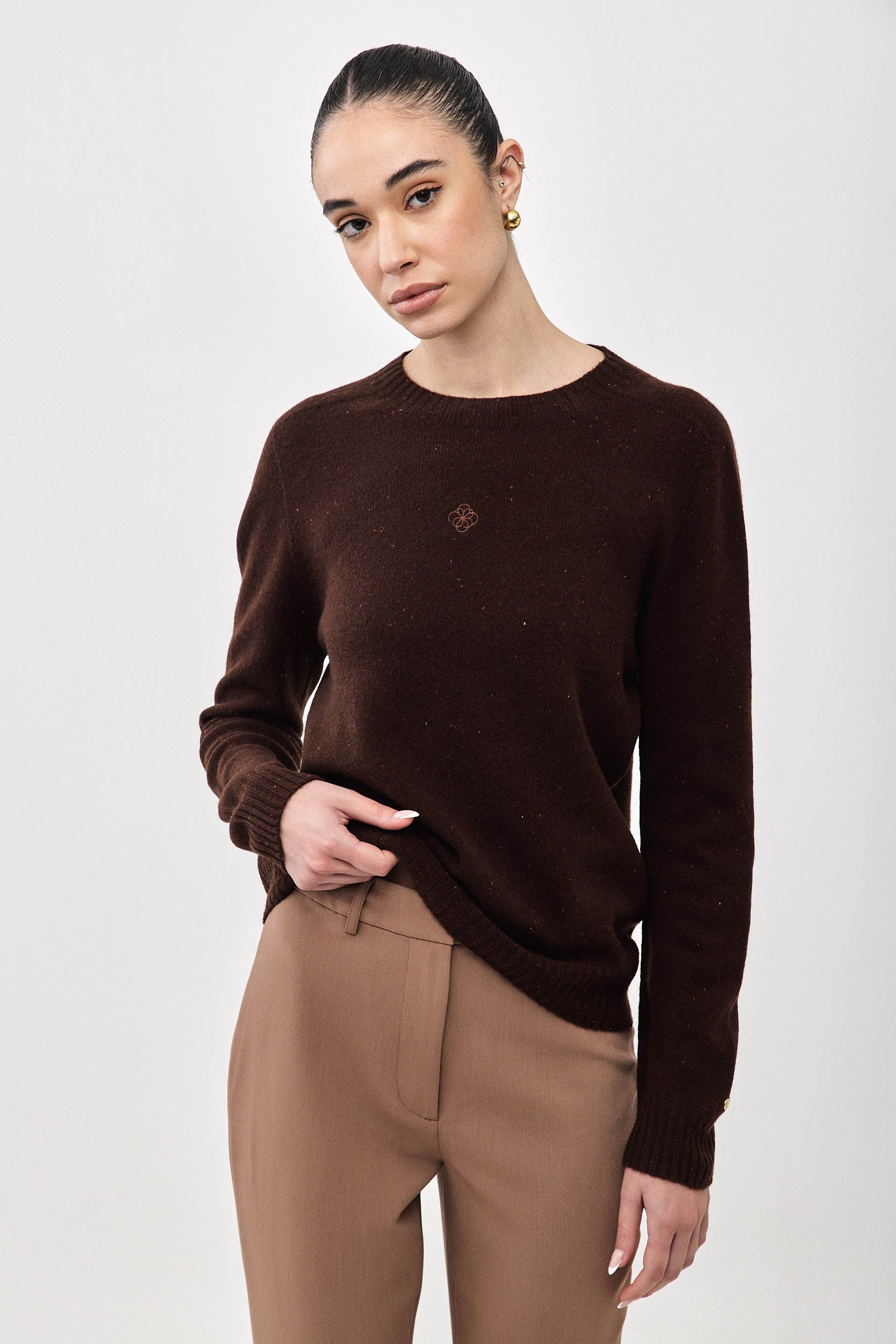 ELLA KNIT BROWN