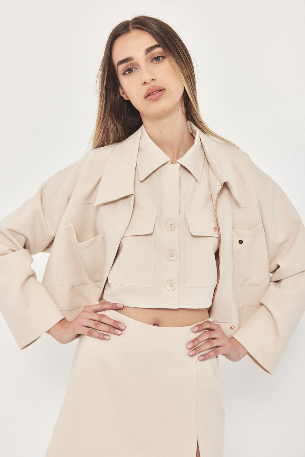 Cream Roz Jacket, A timeless item from our classic collection.